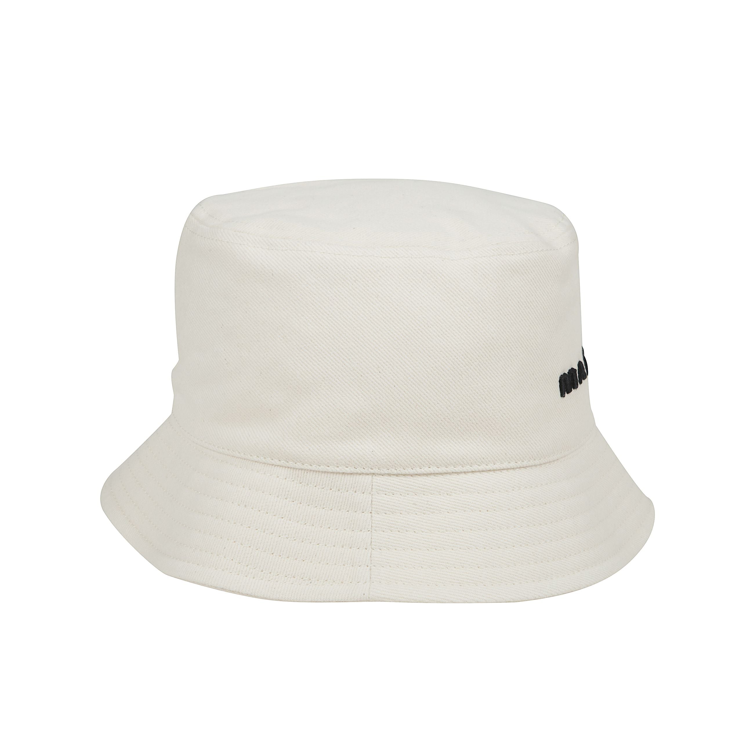 Cappello alla pescatora in tela di cotone con logo âmarantâ ricamato con interno foderato.