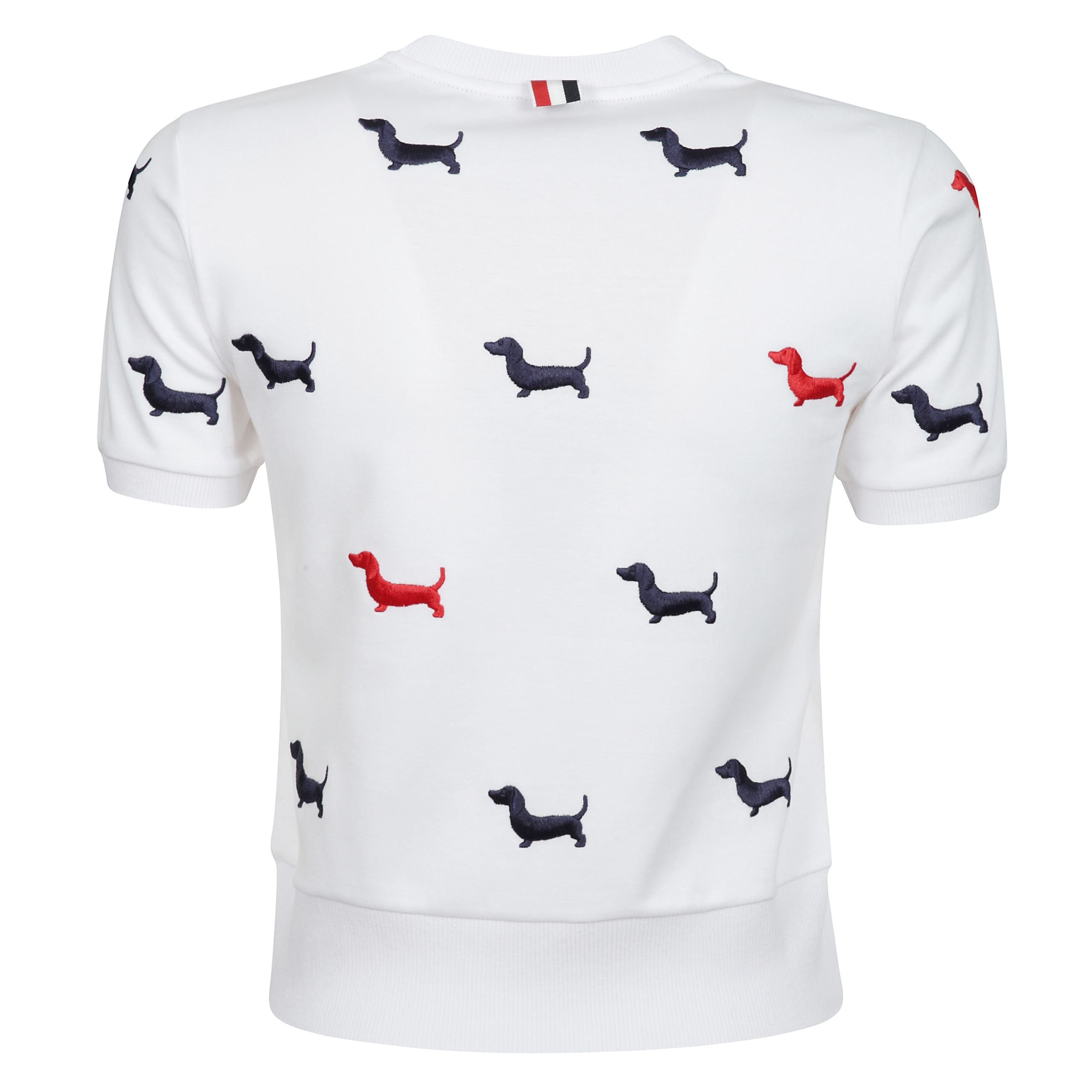 T-shirt con polsini a coste