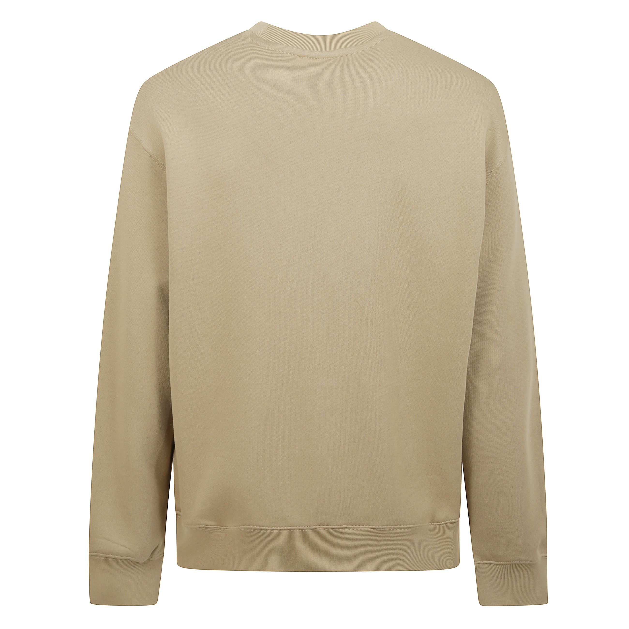 Felpa in pile leggero. taglio comfort con patch ricamato bold fox head.