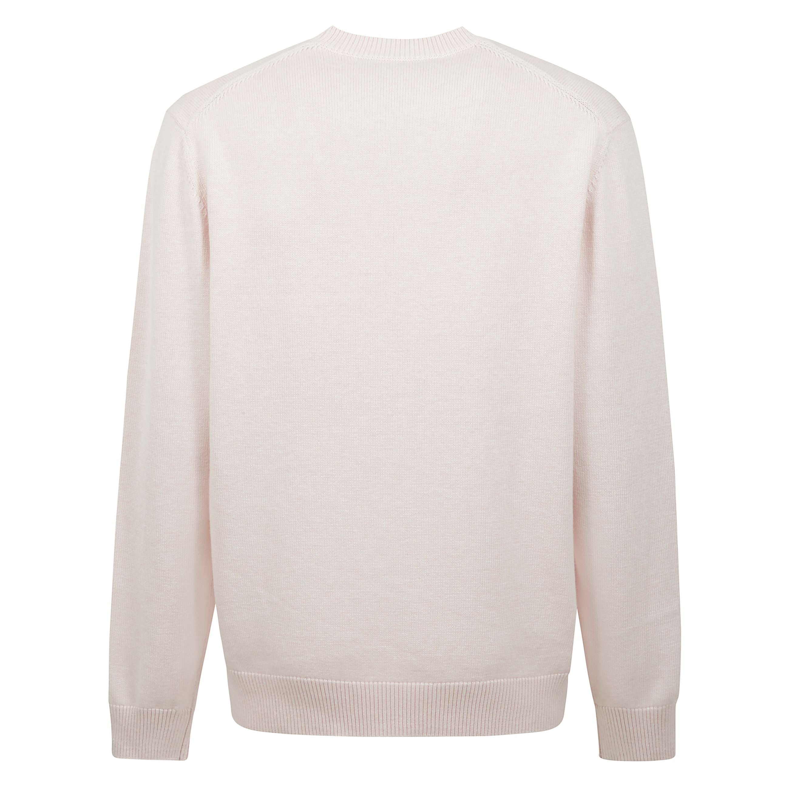 Pullover jw anderson in cotone e cashmere a girocollo con spalle cadute