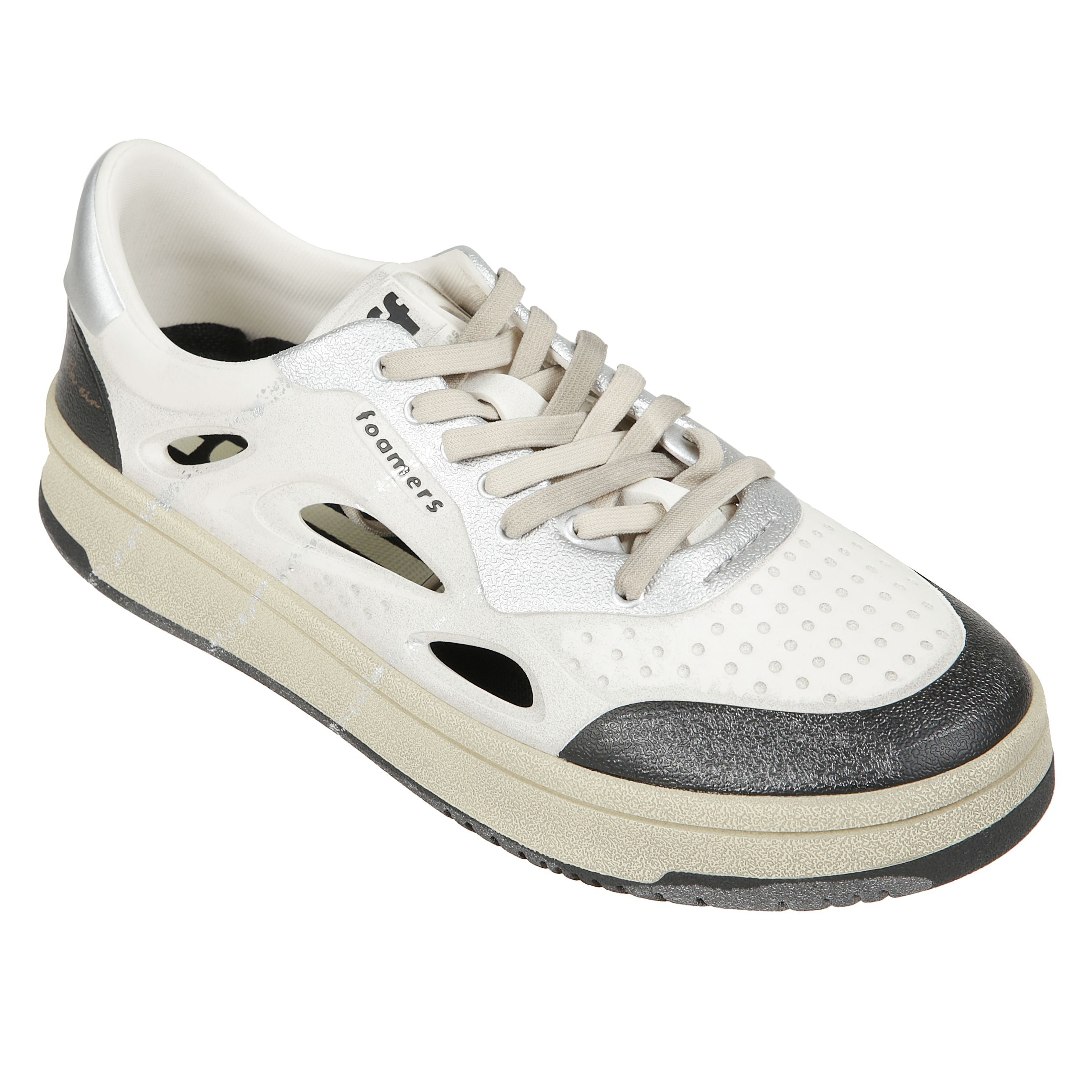 Sneakers s5foam01/gru presentano la tomaia in pelle, la suola in gomma e il logo del brand sulla linguetta, sulla parte laterale e sul tallone