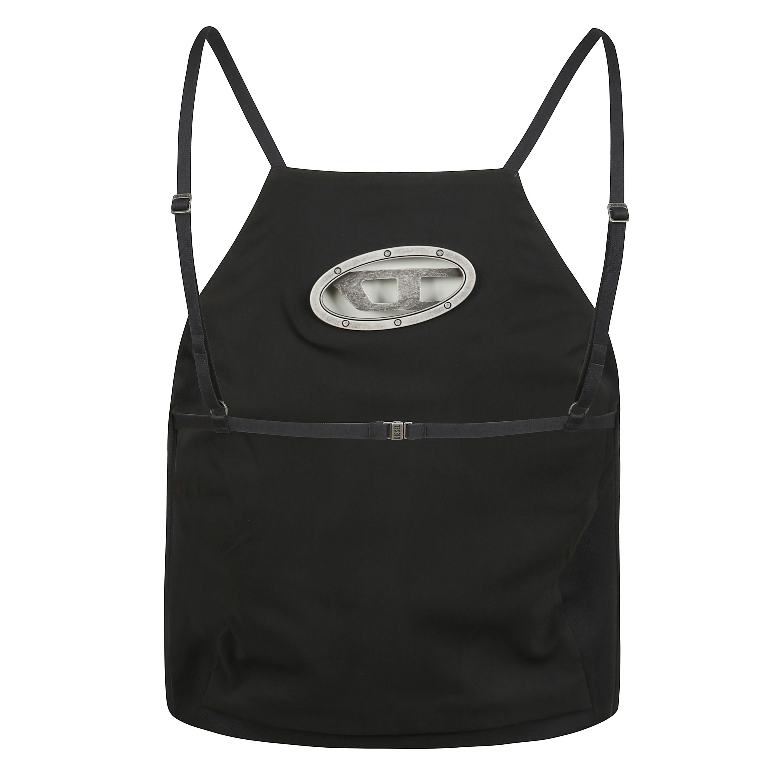 Top in twill con oval d in metallo