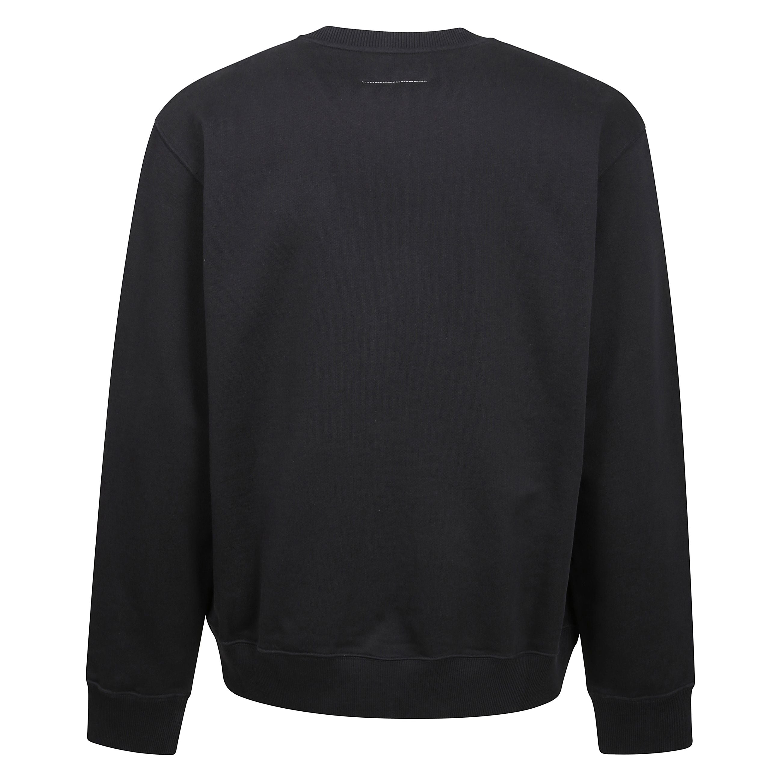 Felpa con stampa a girocollo con maniche lunghe