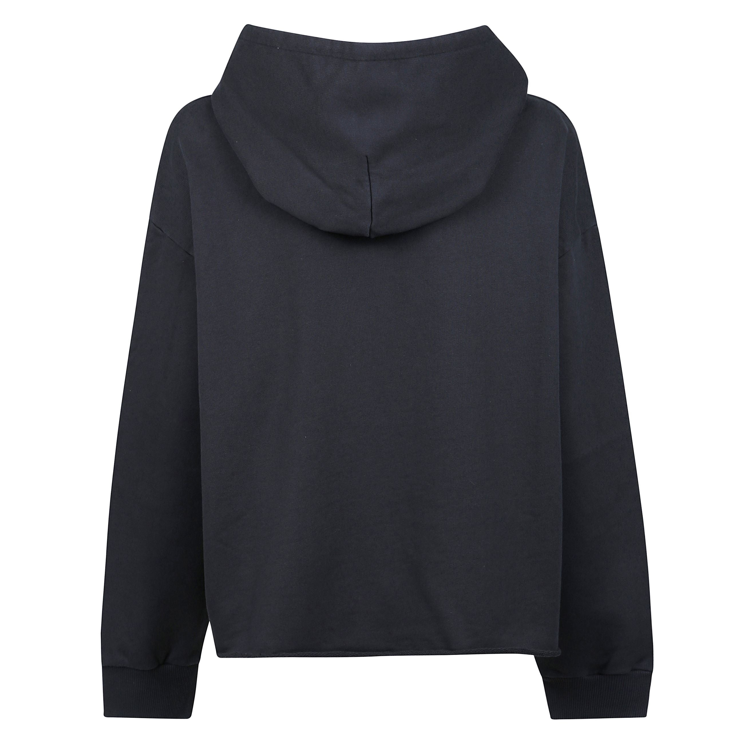 La felpa di mm6 si presenta con un design in tinta unita con mini etichetta logo numerico che evidenzia il brand. modello con cappuccio, maniche lunghe, coulisse e orlo dritto.