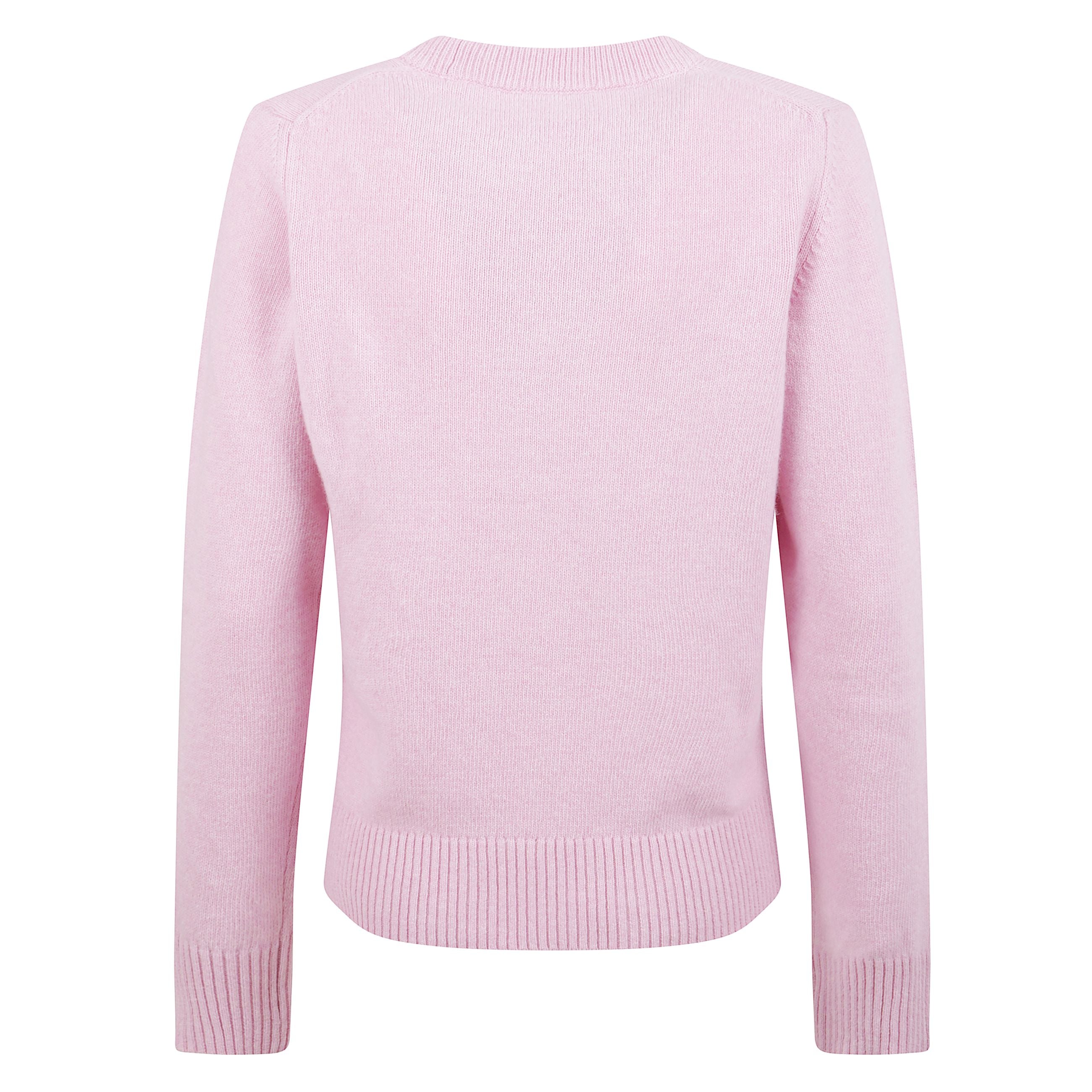 Maglia in misto lana girocollo e maniche lunghe. scollo, polsini e orlo a coste. stampa grafica con barboncino e firma ganni sul fronte.