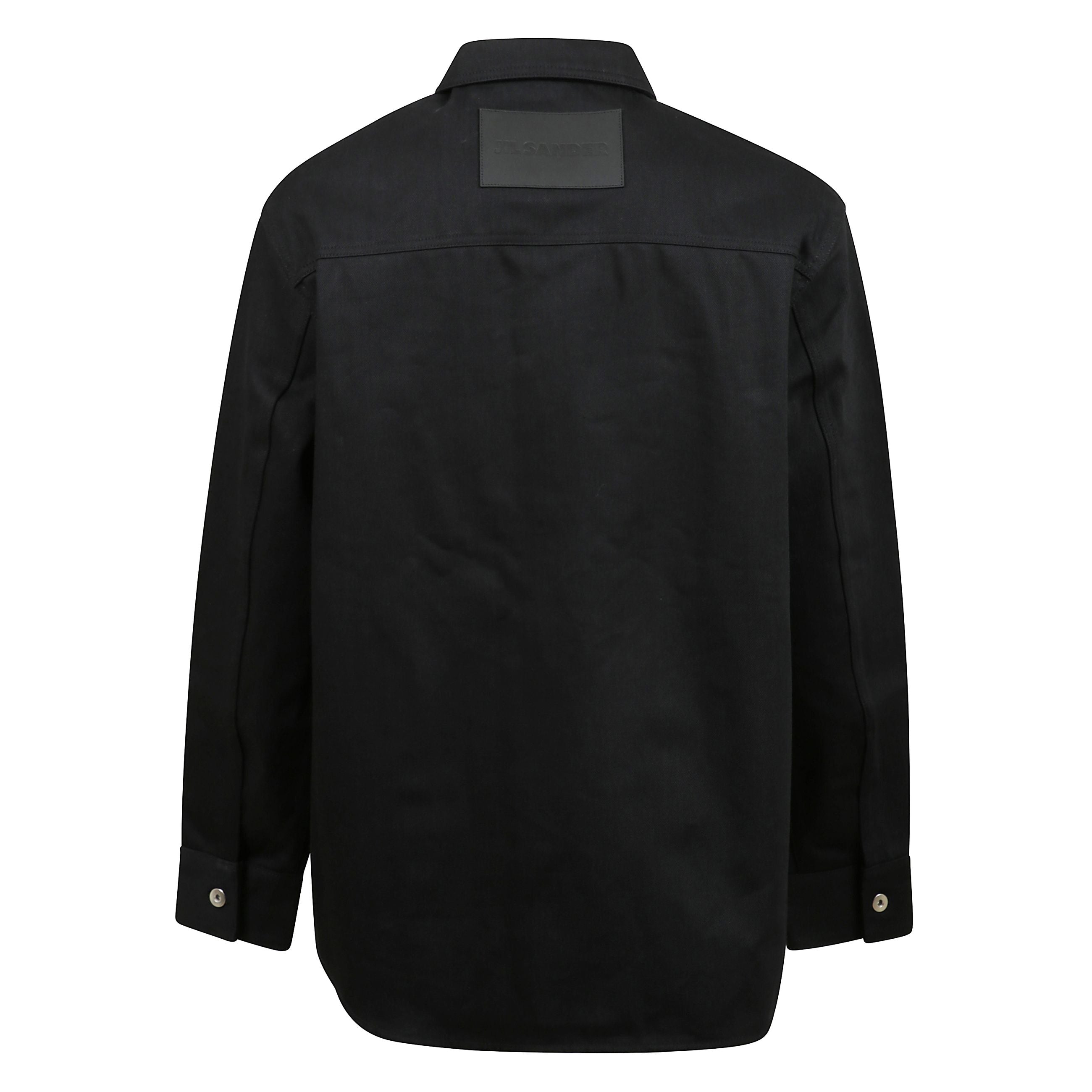 Camicia in jeans 01con collo classico e chiusura frontale con bottoni