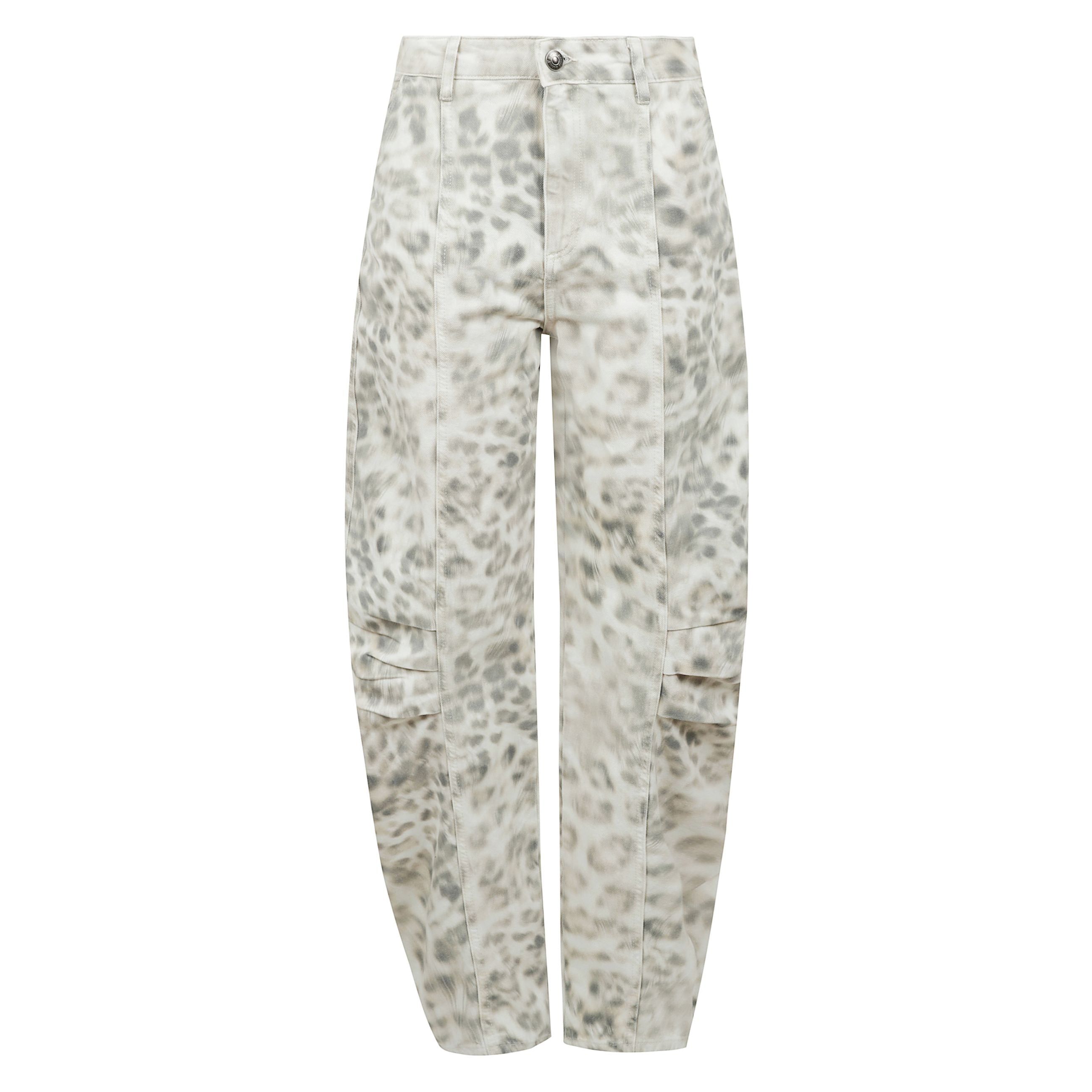 Pantaloni con stampa animalier.