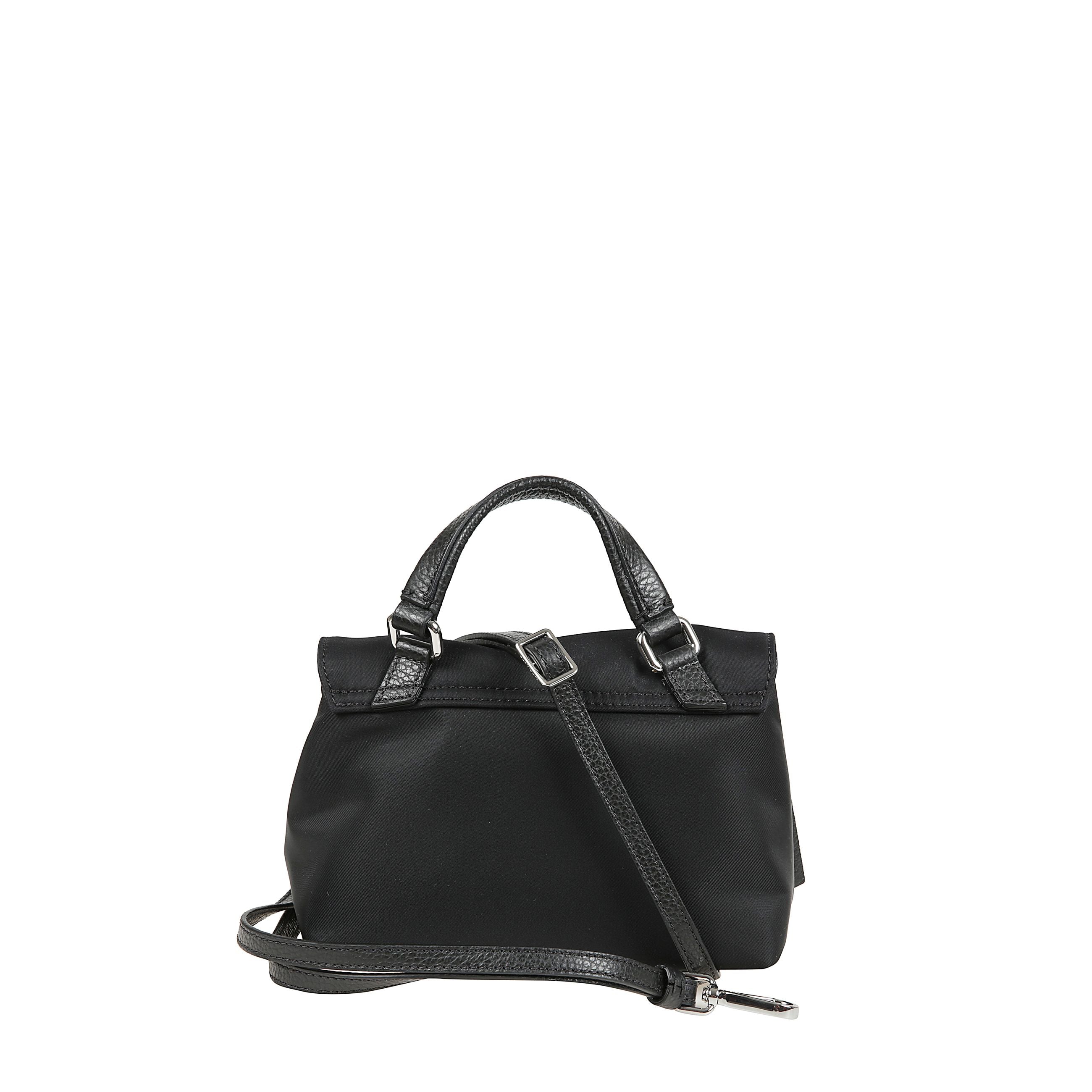 Borsa a mano che presenta dettagli in argento, un manico superiore e una tracolla rimovibile in pelle, una chiusura turn-lock e una pratica tasca interna.