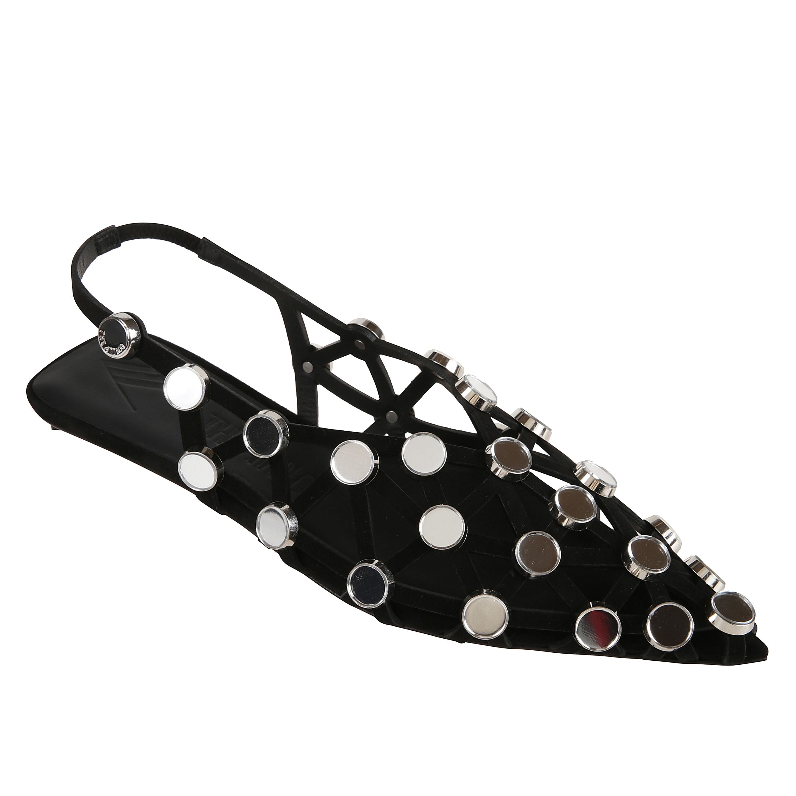 Ballerine grid con cinturino posteriore