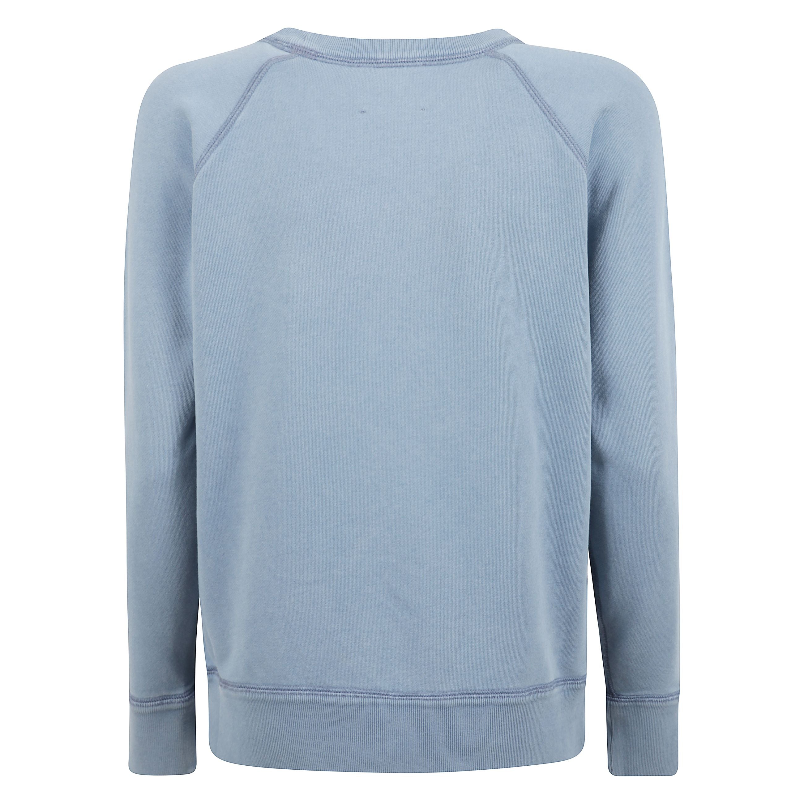 Felpa in cotone a maniche lunghe. girocollo, orlo e polsini a coste. stampa con logo lettering sul fronte. dettaglio cuciture sulle spalle.