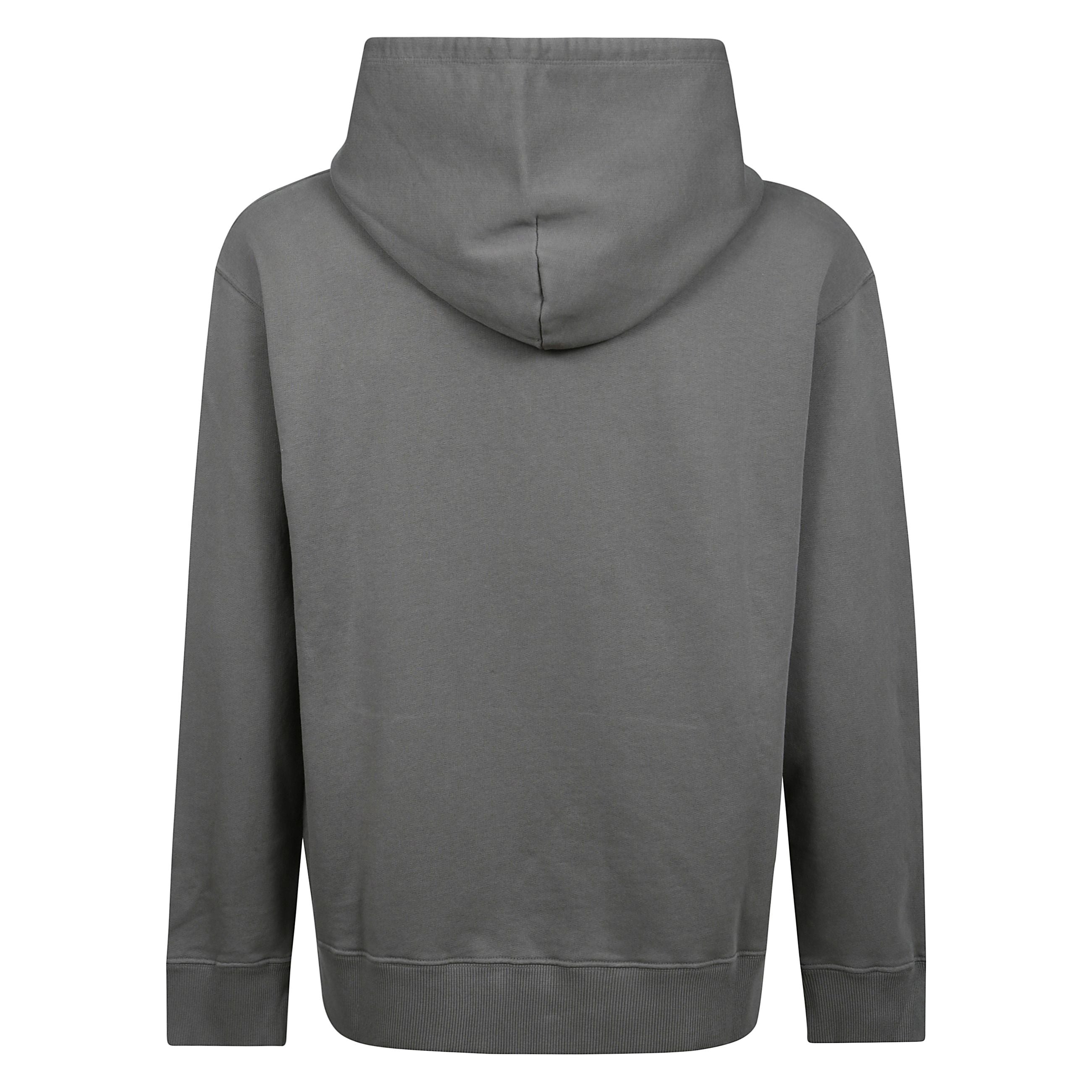 Felpa con cappuccio e maniche lunghe in cotone con caratteristiche logo a numeri e tasca frontale a marsupio.