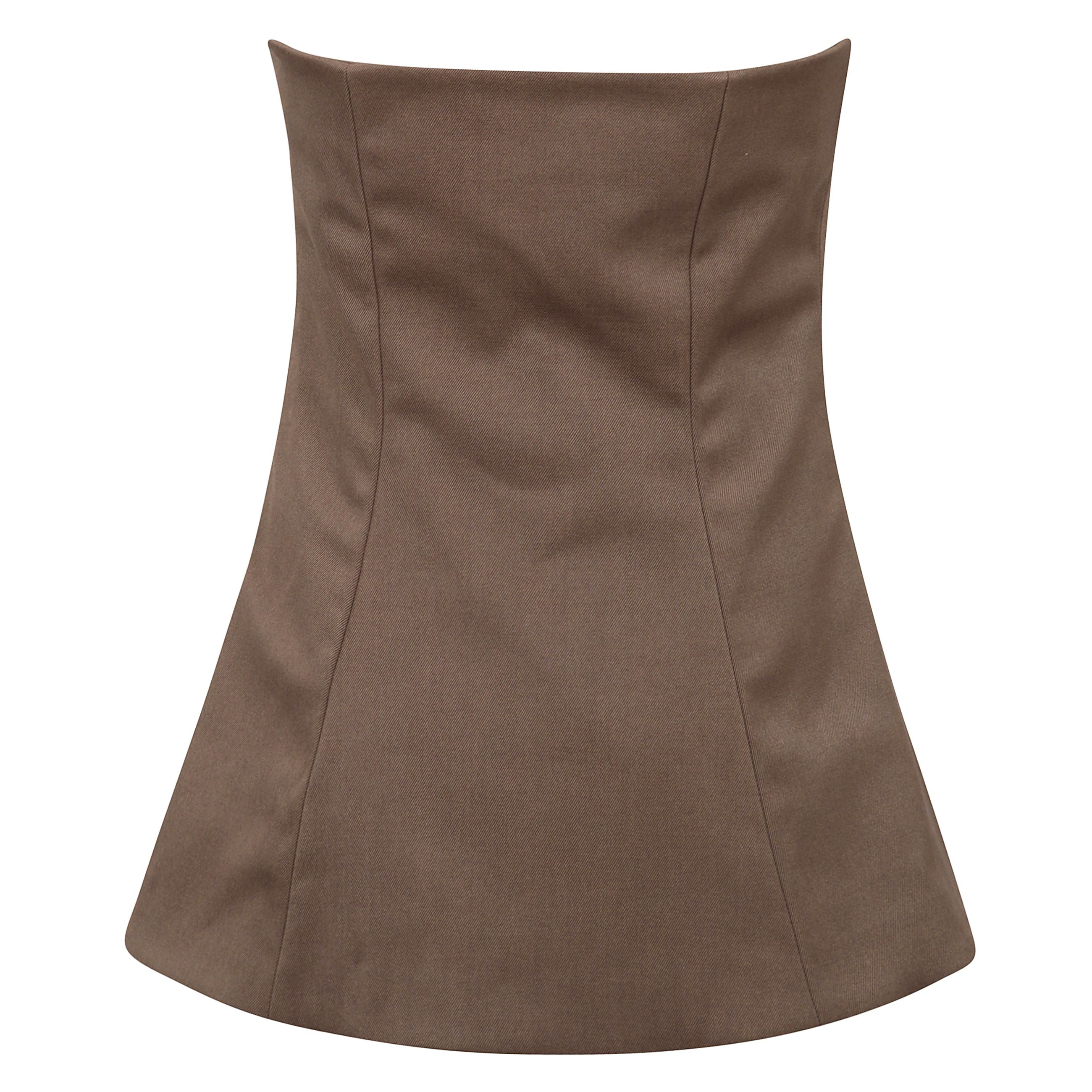 Top tube senza spalline scampanato