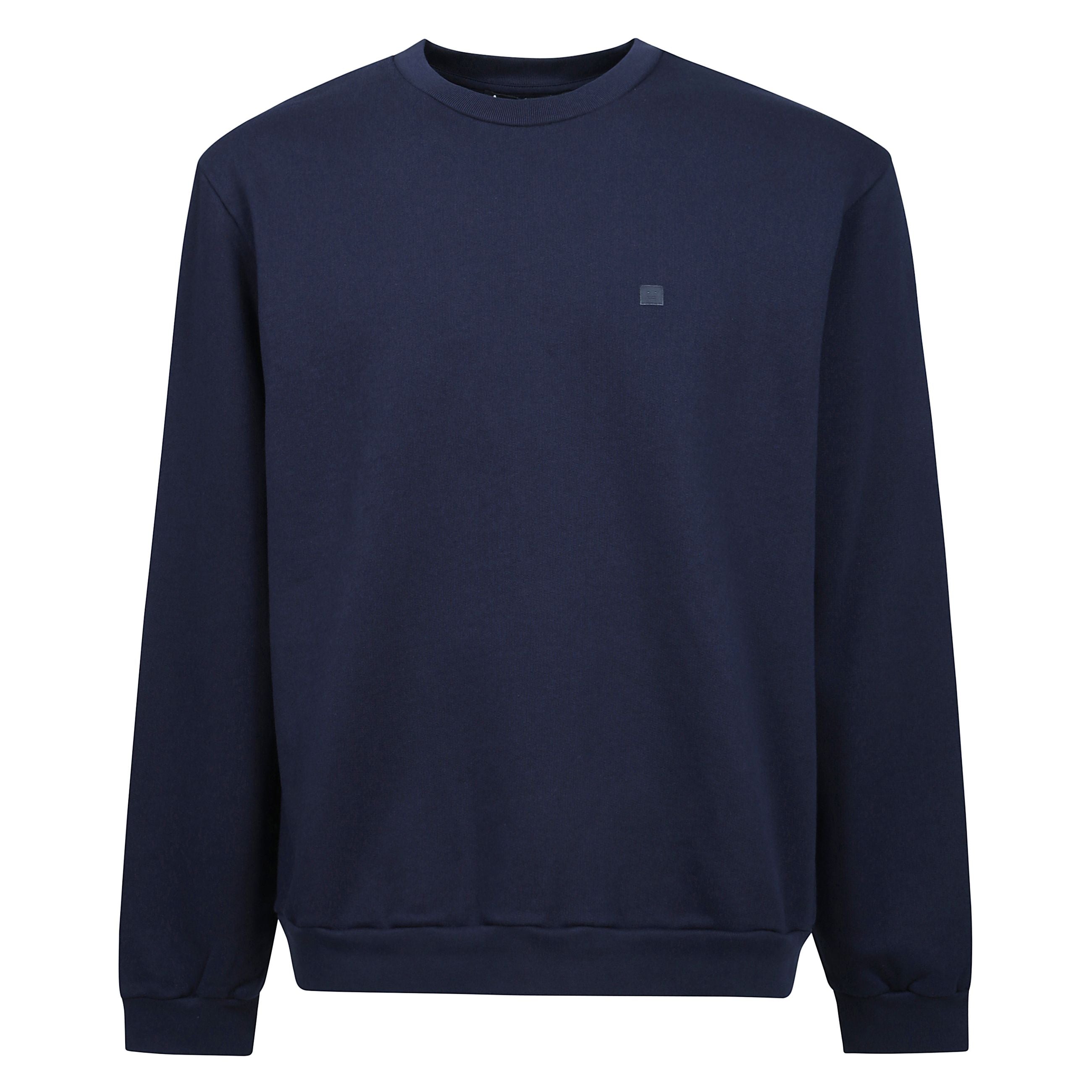 Maglia realizzata in pile di cotone con una morbida finitura spazzolata, decorata con logo face stagionale ricamato e logo sul retro. vestibilità regular unisex.