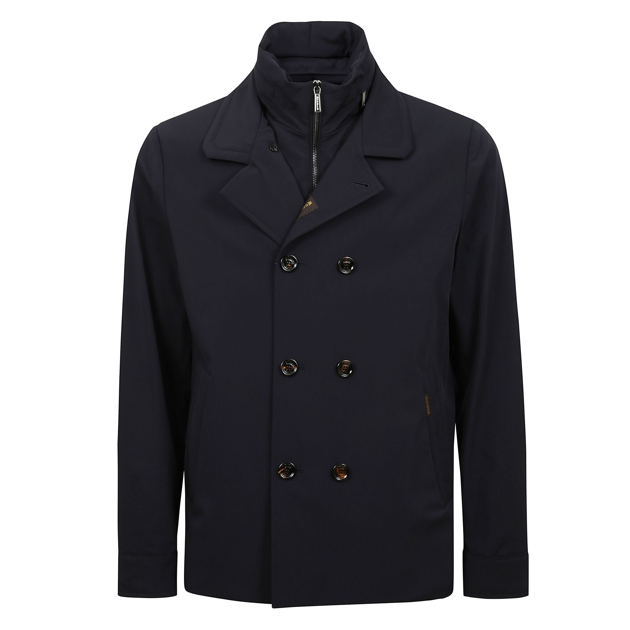 Mougi101173 capospalla con chiusura lampo frontale, occhiello doppiopetto e due tasche laterali