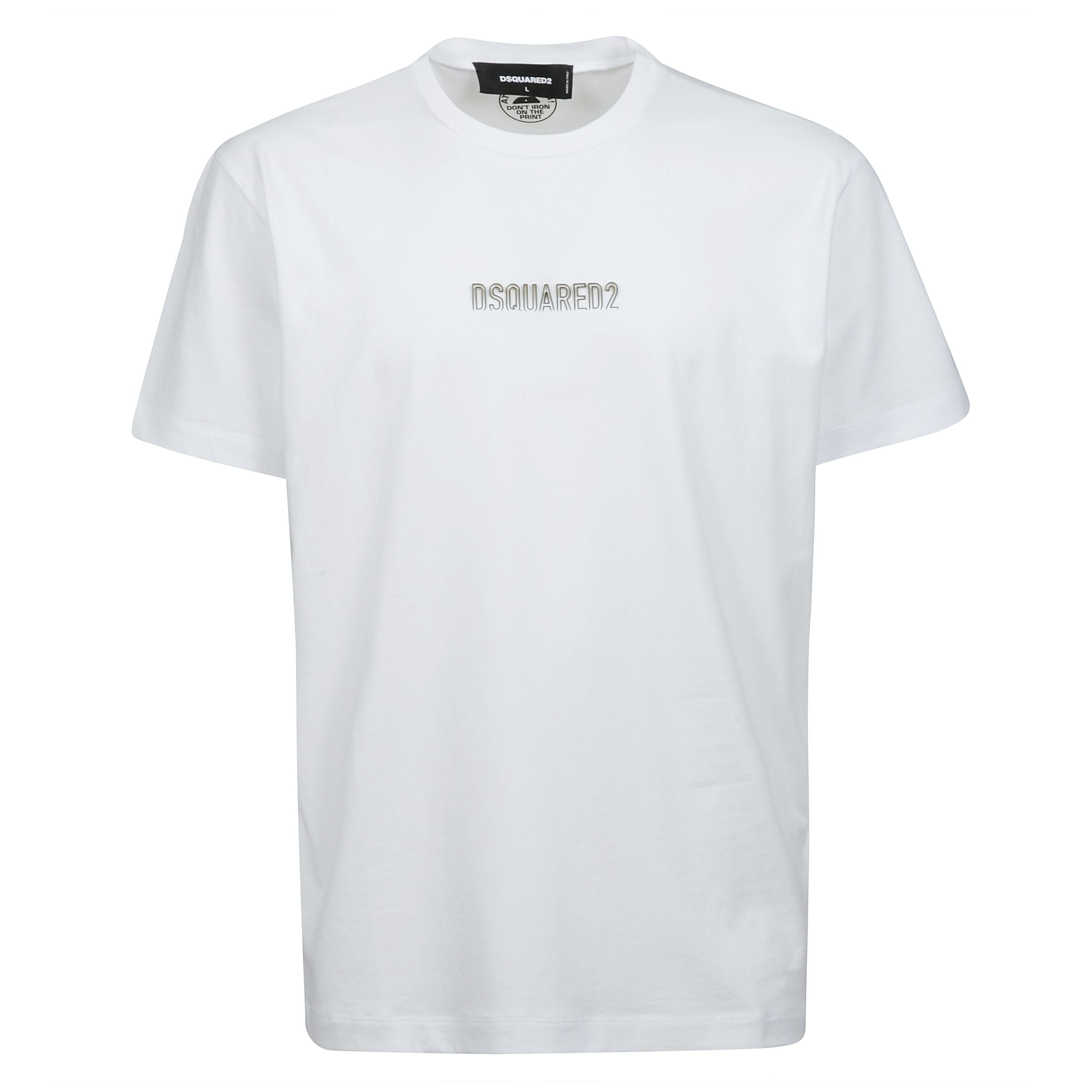 Ecco la t-shirt che interpreta le atmosfere rilassate del weekend. il modello è realizzato in jersey di puro cotone ed è personalizzato con il lettering dsquared2 stampato sul davanti.