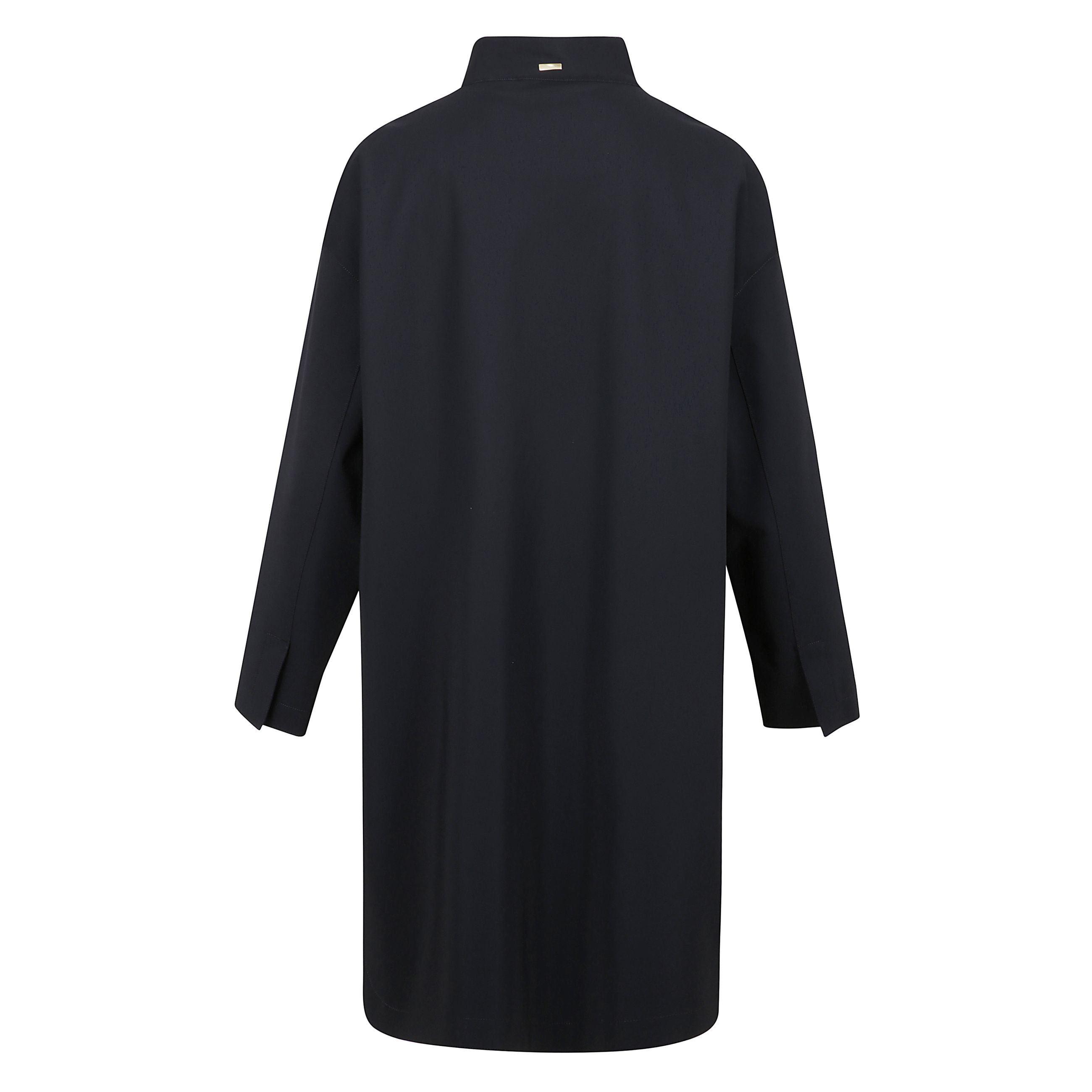 Giacca monopetto, chiusura frontale con abbottonatura a pressione e colletto alla coreana