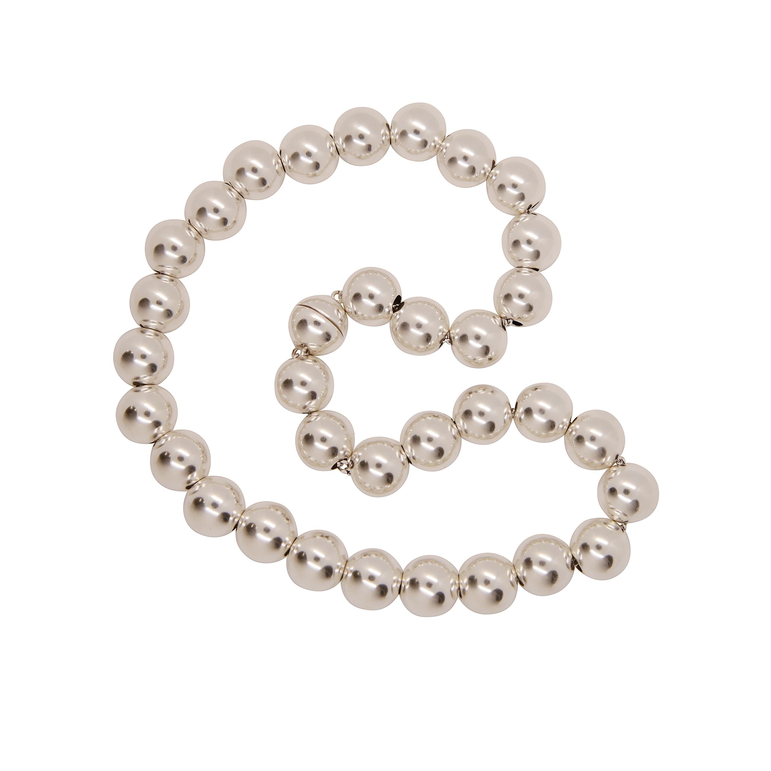 Collana elegante con perle d'argento