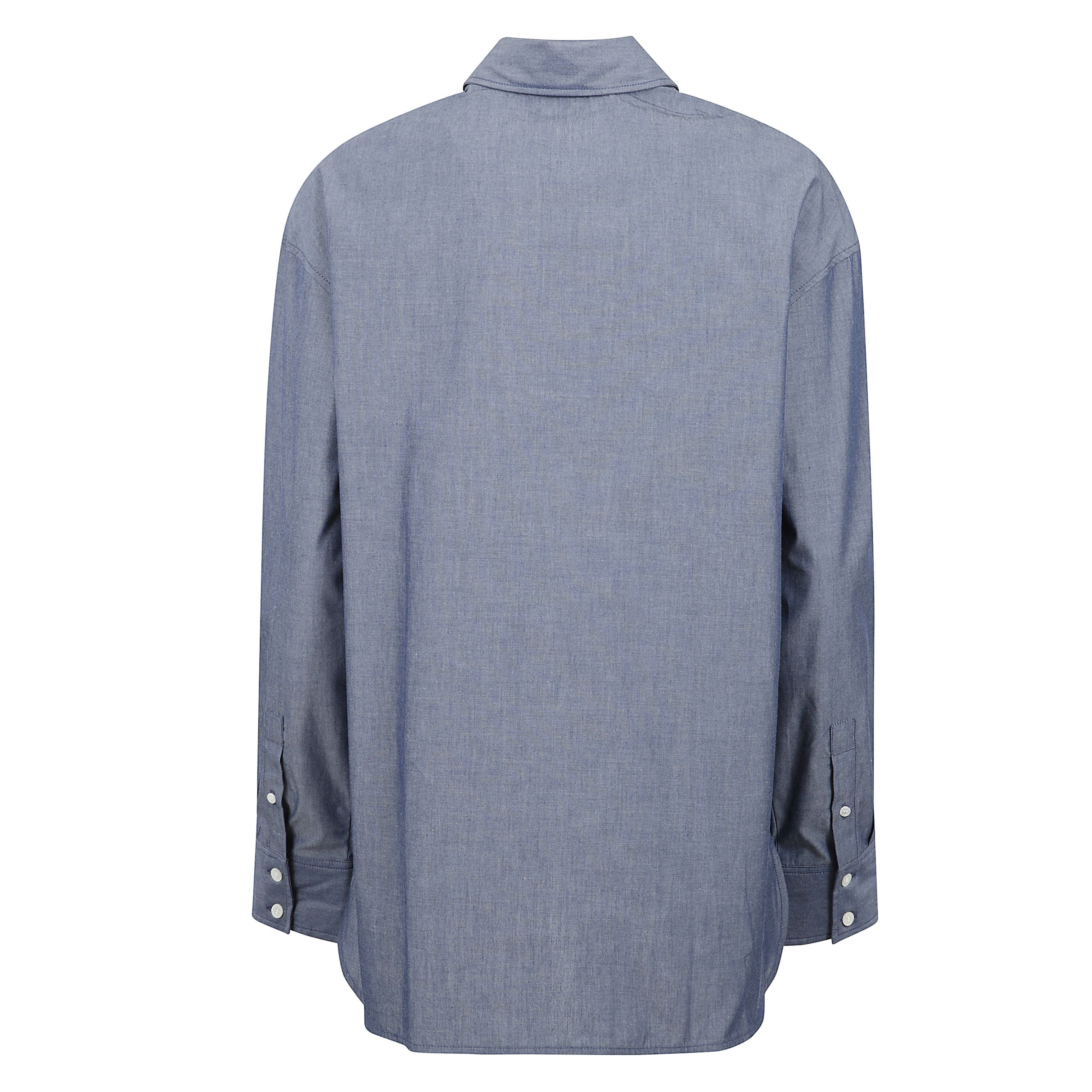 Camicia casual con patch del logo.