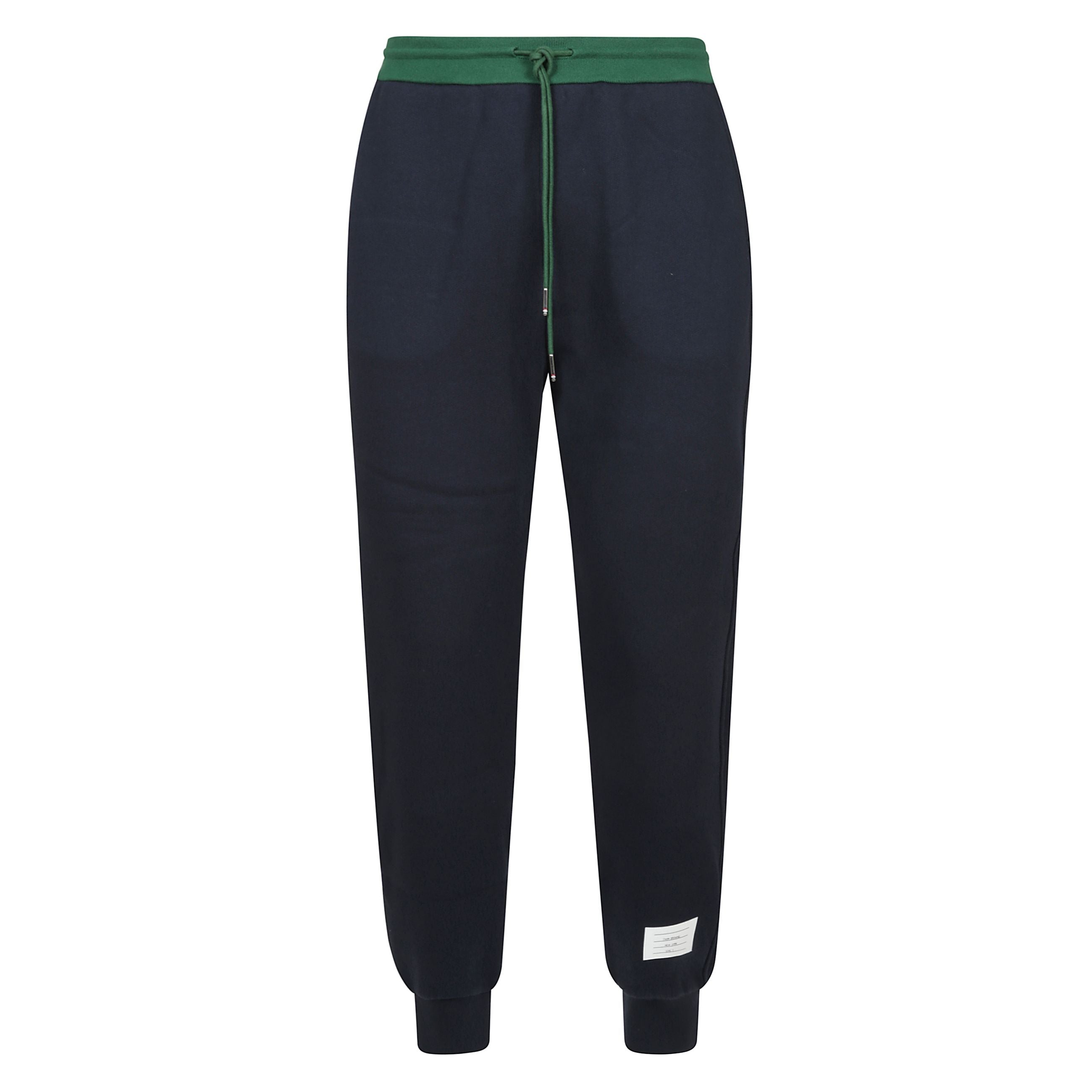 Pantaloni sportivi con elastico e coulisse, logo a contrasto