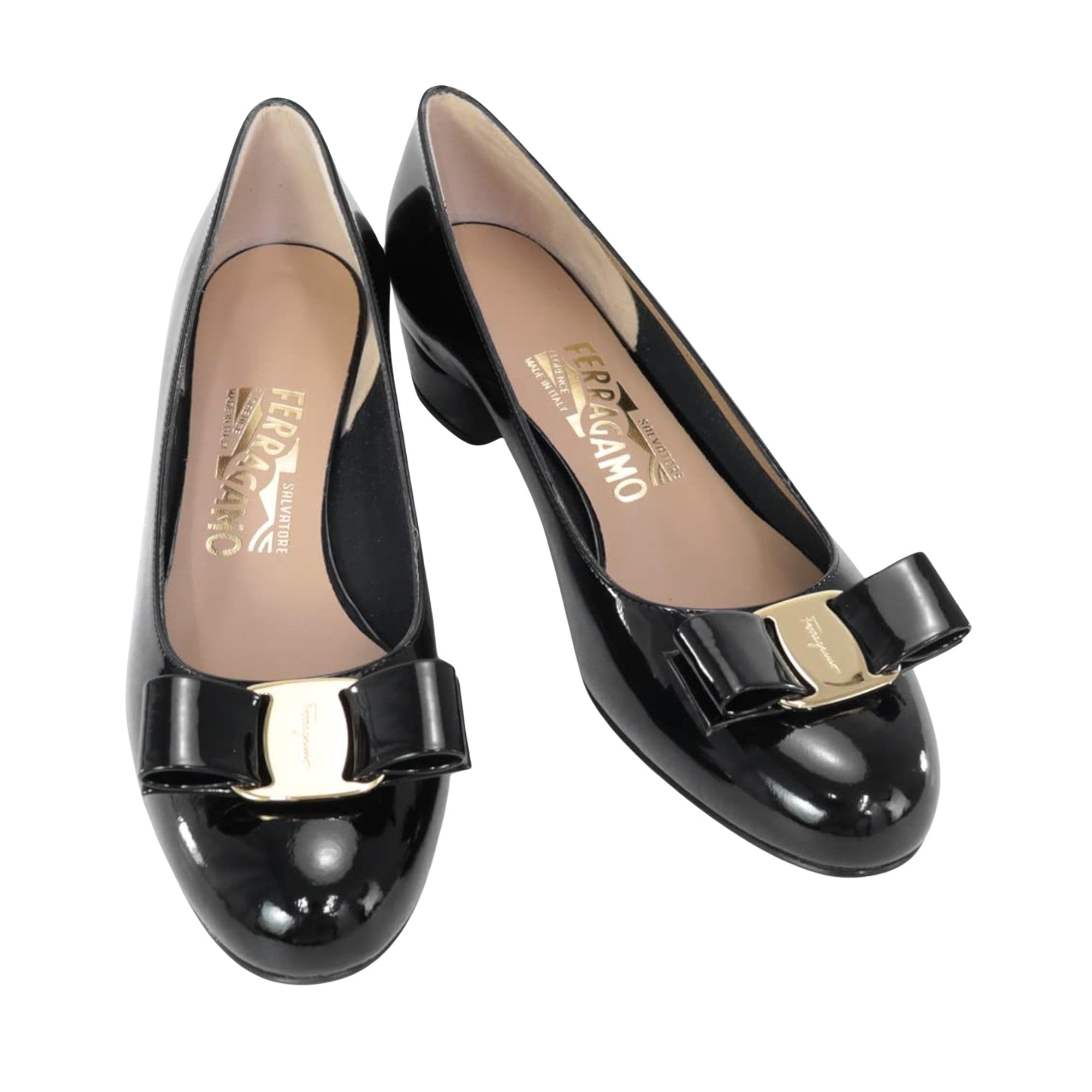Salvatore Ferragamo  Vara Patent Leather Pump Womens Style : 0591963