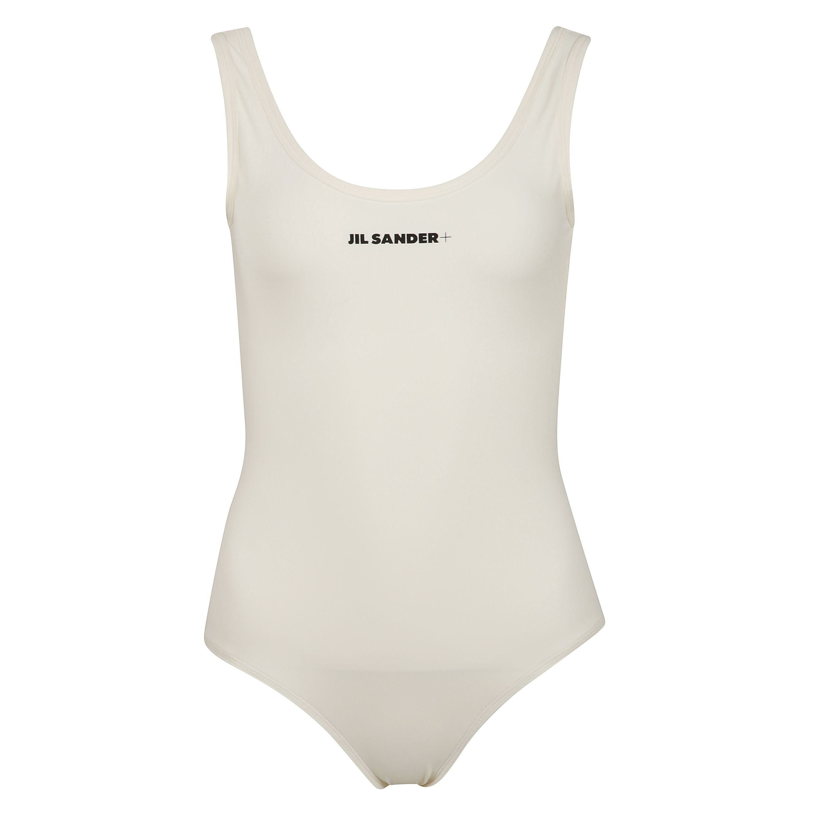 Costume da bagno intero con stampa di jil sander, design elasticizzato e scollo a u sulla schiena