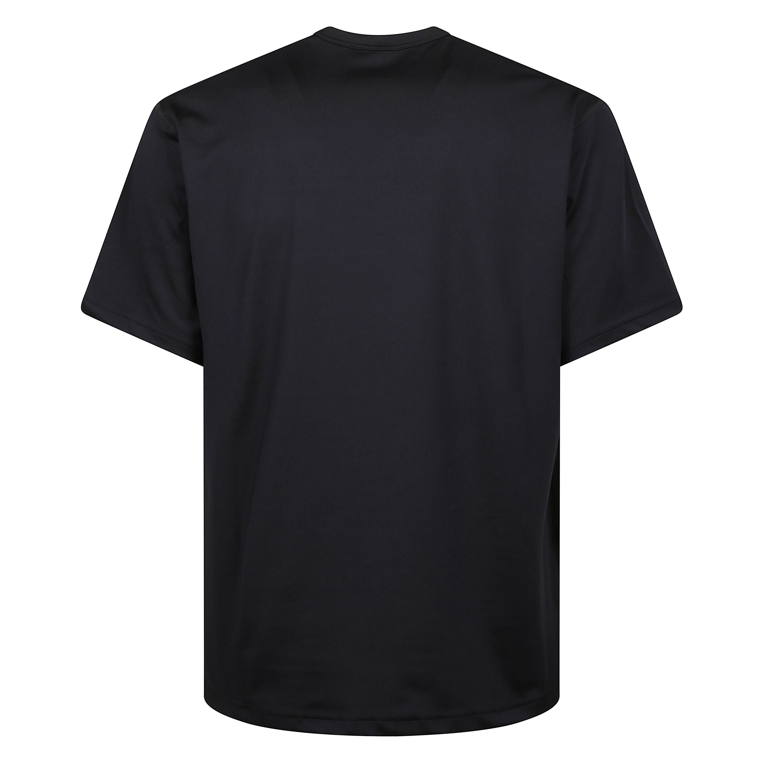 T-shirt girocollo in colore nero caratterizzata da logo frontale a contrasto 'jil sander'