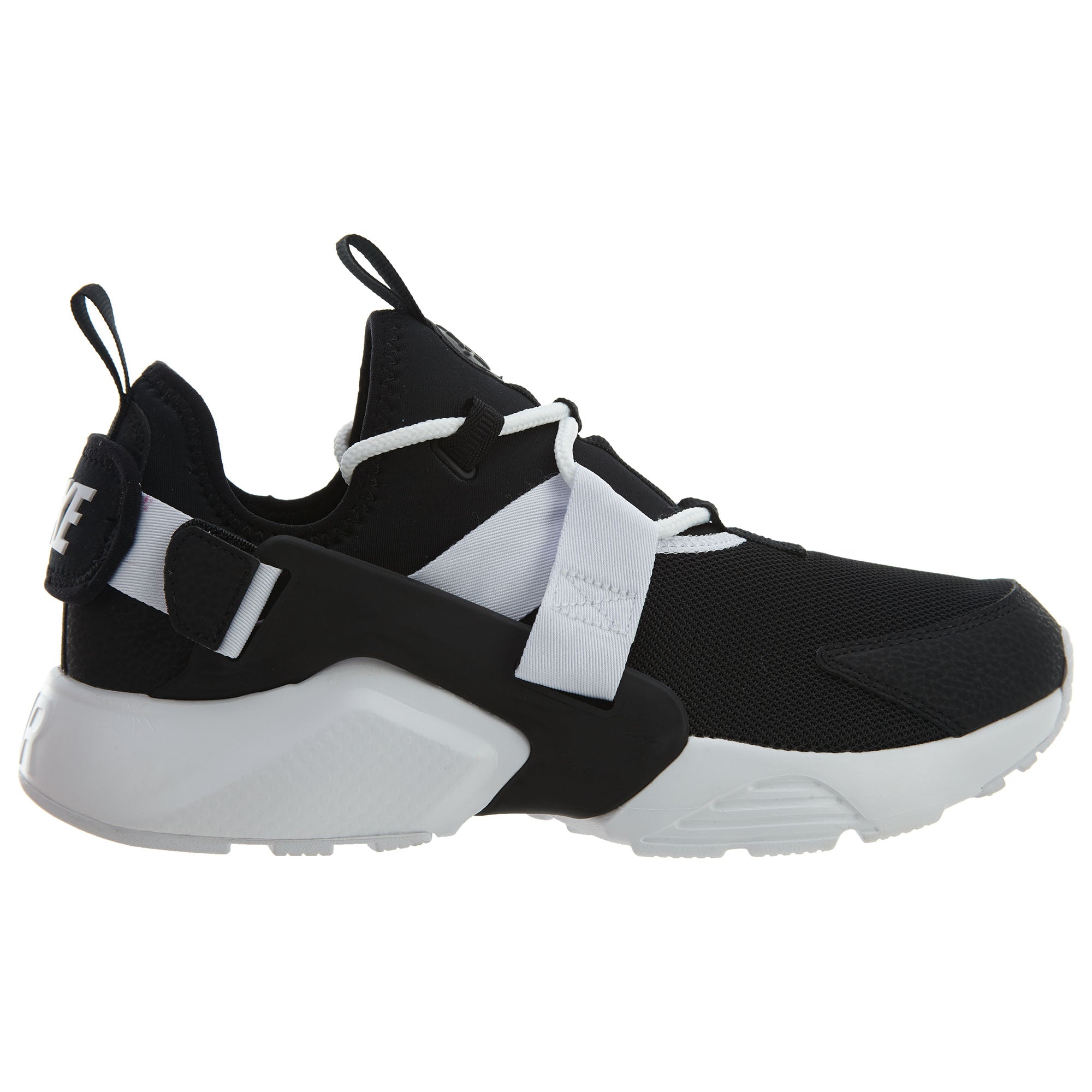 Nike Air Huarache City Low Athletic Shoes Black White  Womens Style :AH6804
