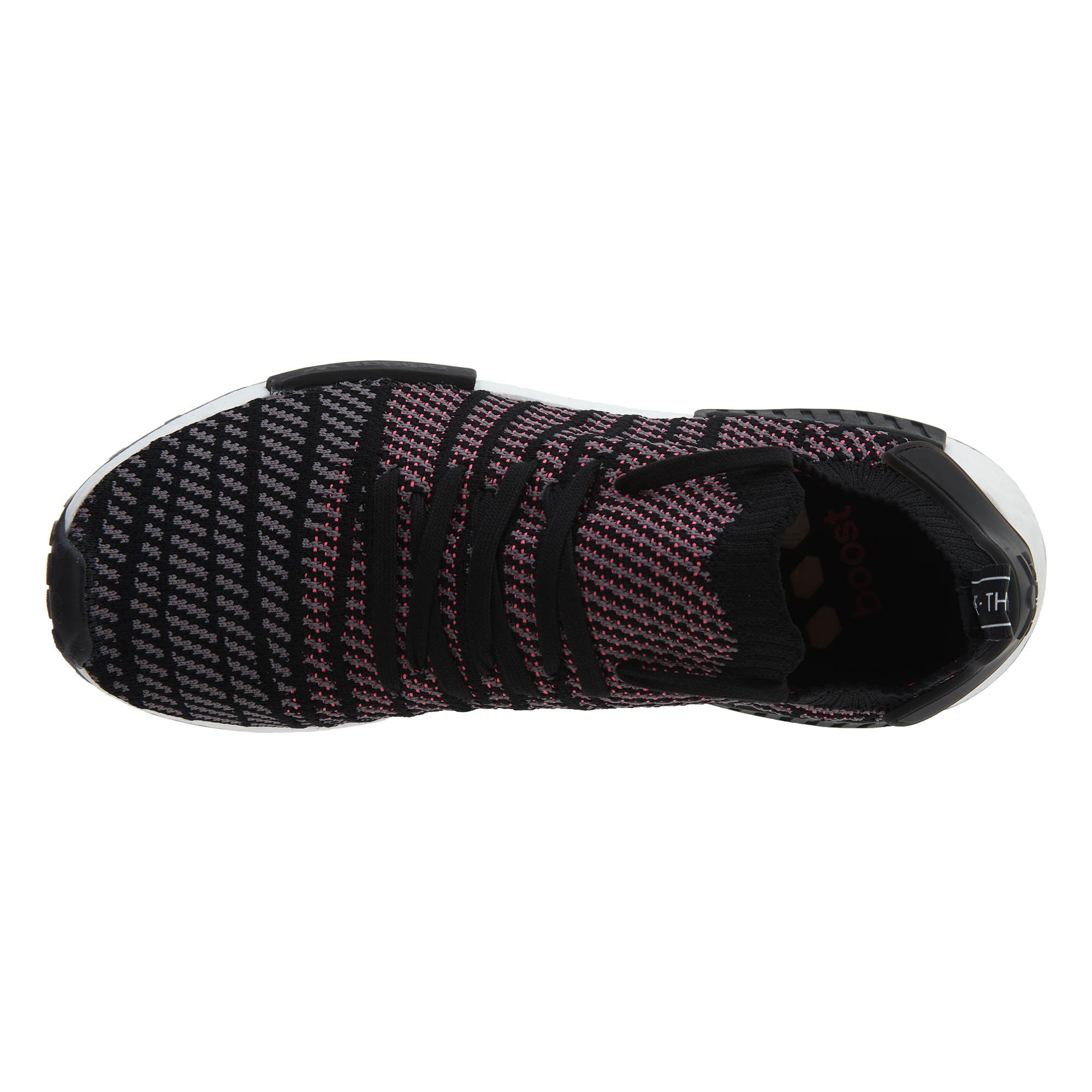 adidas NMD R1 STLT Black Grey Solar Pink