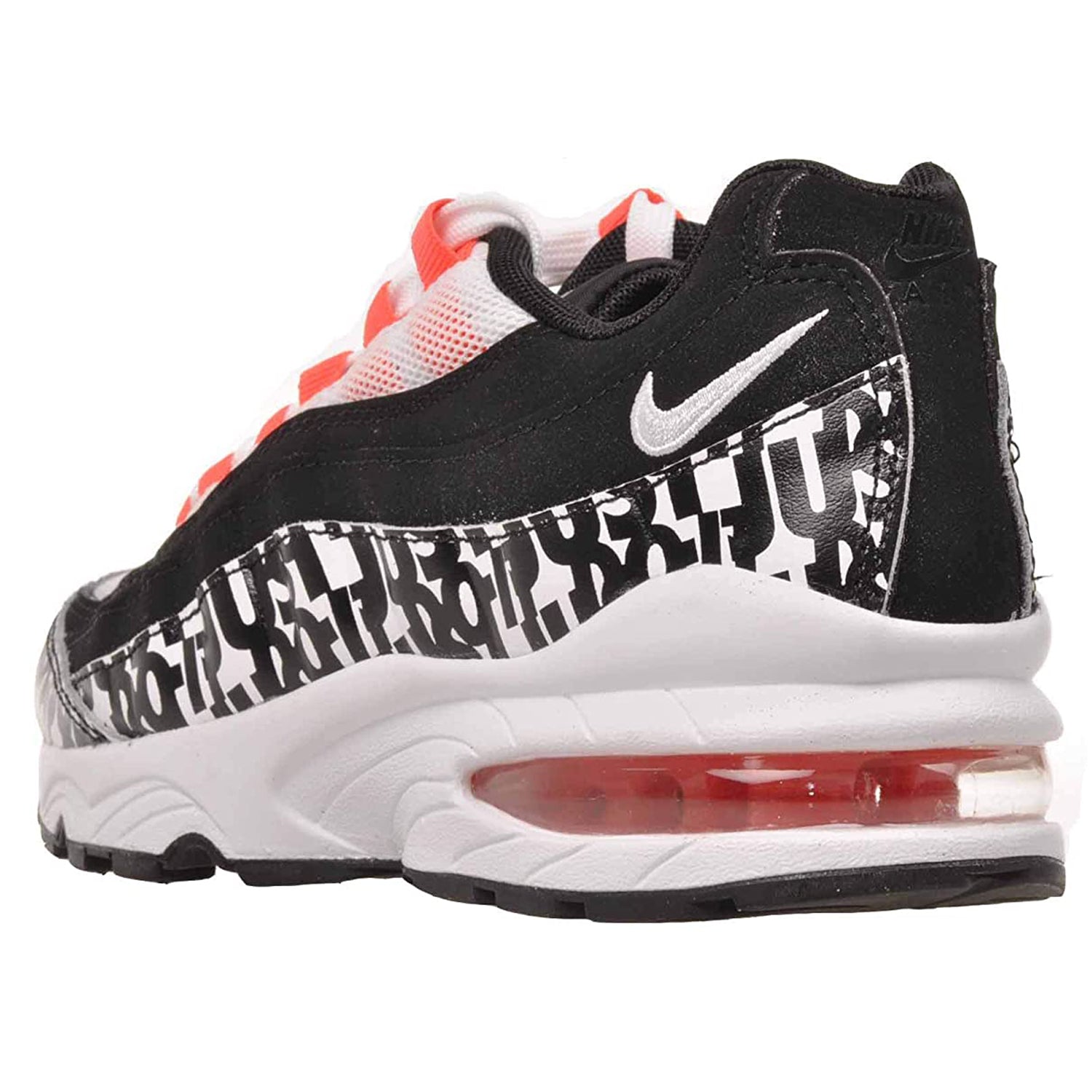 Nike Air Max 95 Print Black White Bright Crimson (GS)