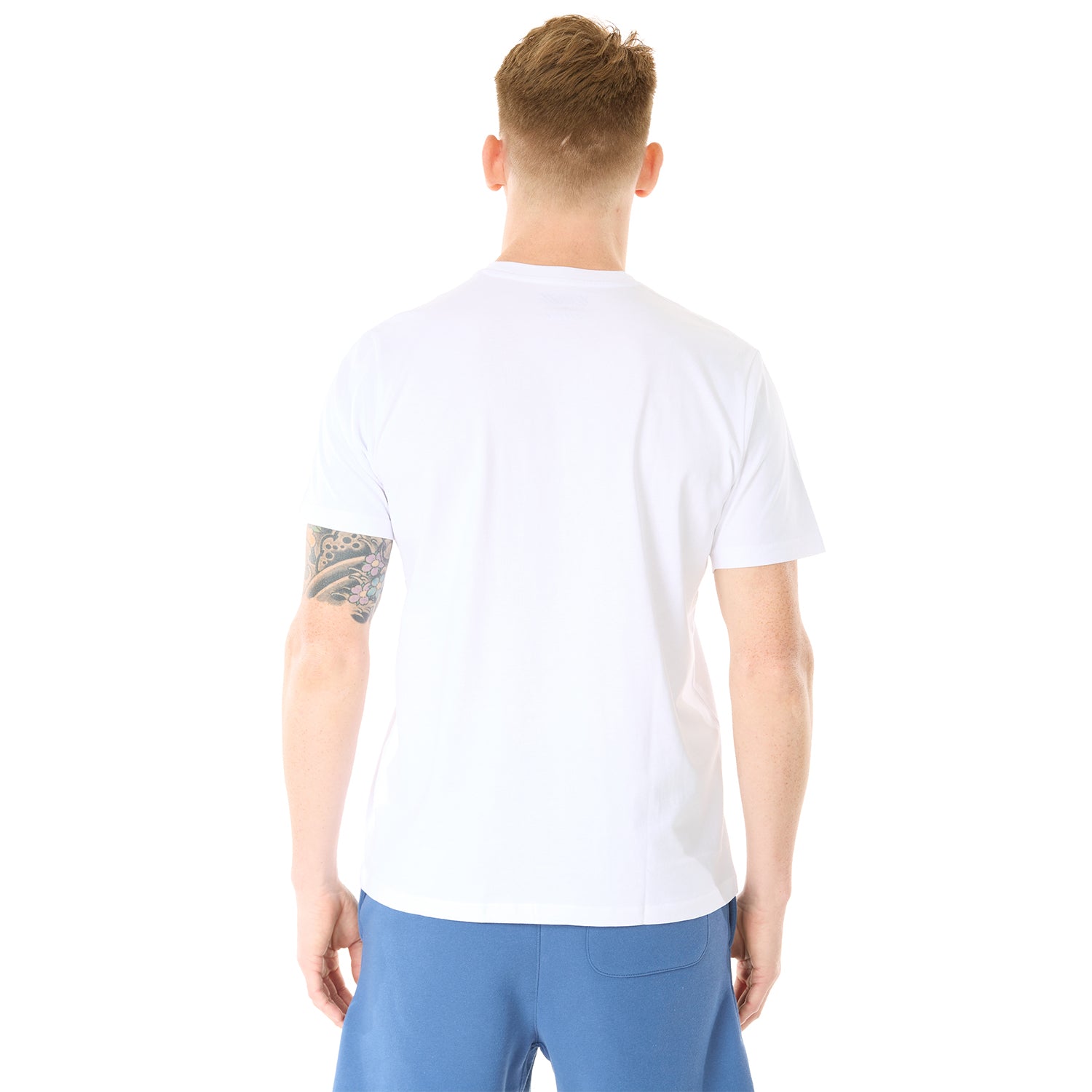 G WEST MENS SOLID CREW NECK TEE - WHITE