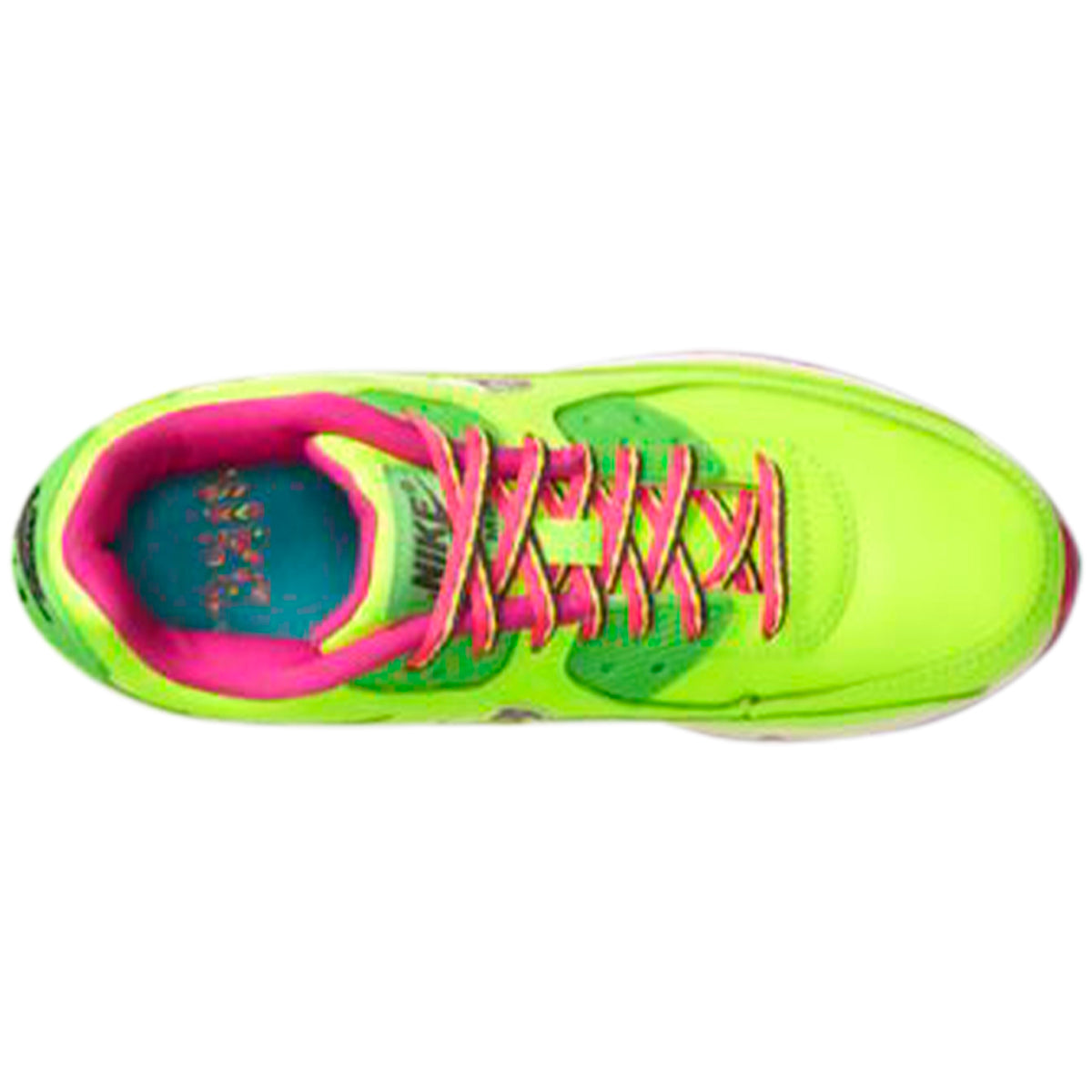Nike Air Max 90 Leather Volt Fire Pink (GS)