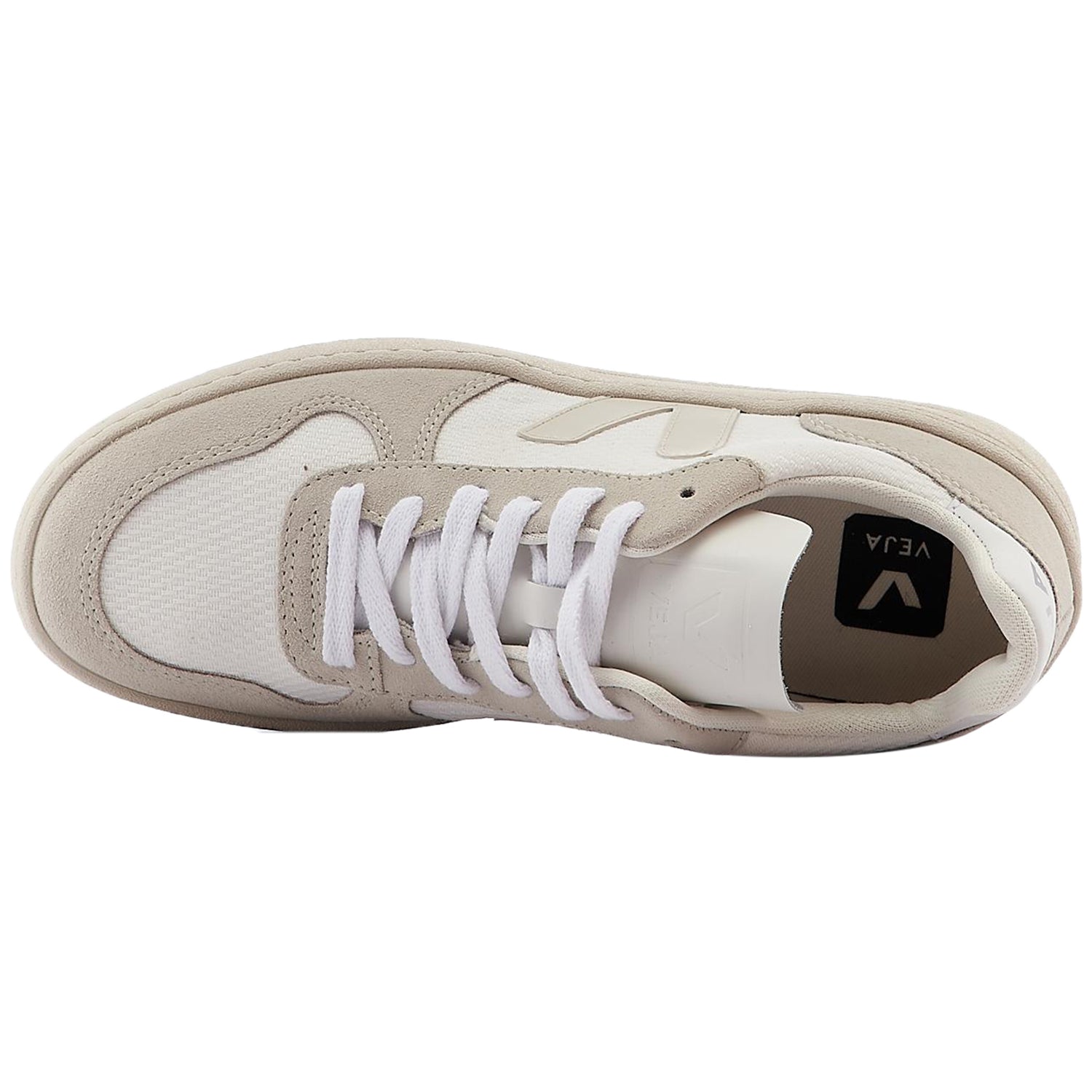 Veja V-10 B- Mesh White/natural/pierre Womens Style : Vx0102499a