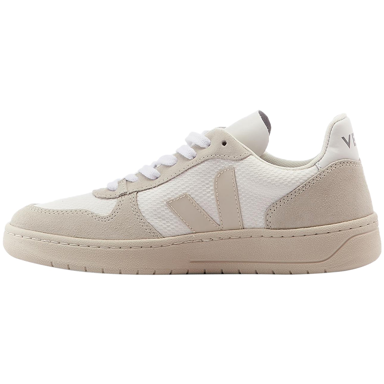 Veja V-10 B- Mesh White/natural/pierre Womens Style : Vx0102499a