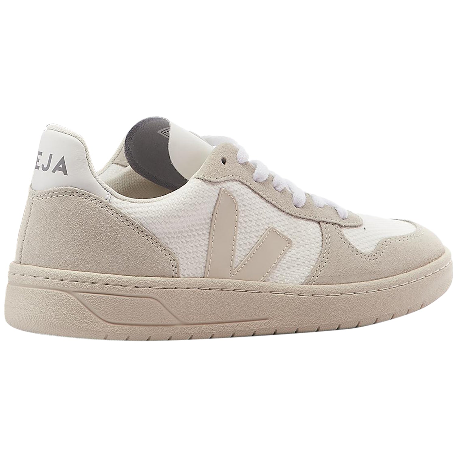 Veja V-10 B- Mesh White/natural/pierre Womens Style : Vx0102499a