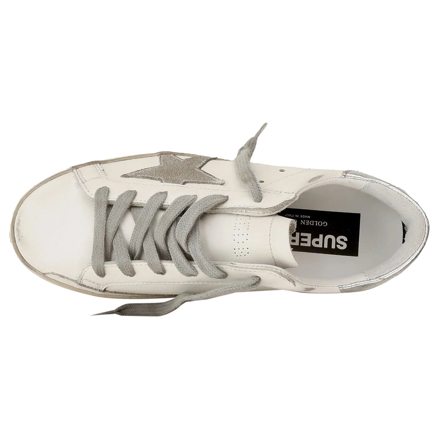 Golden Goose Super-Star White Silver (W)