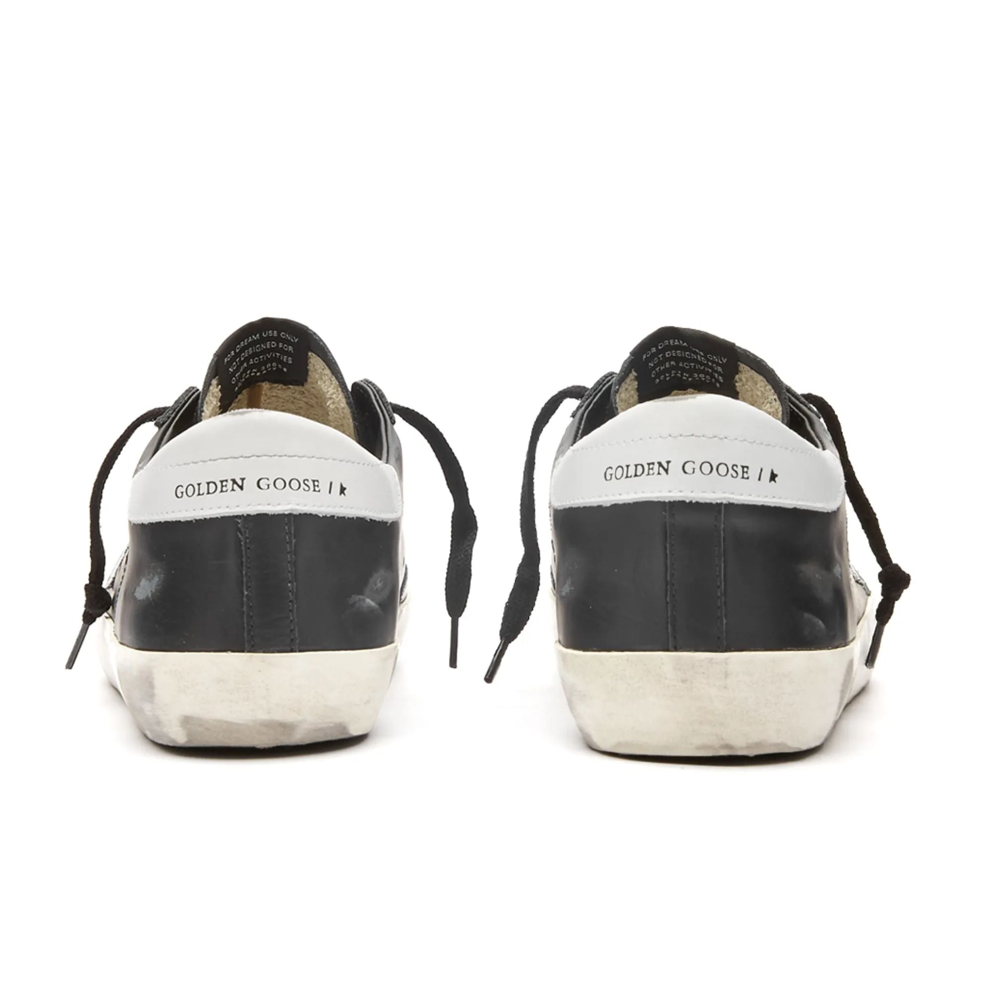 Golden Goose Super-Star Black White Leather