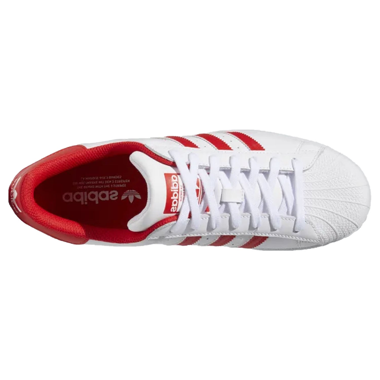 adidas Superstar Cloud White Vivid Red