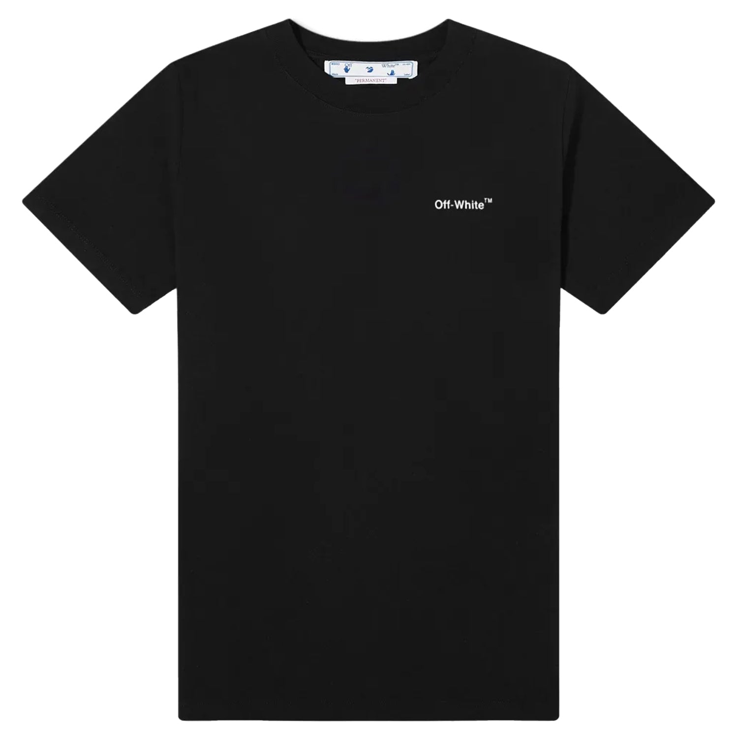 OFF-WHITE Text Logo Caravaggio Saint Jerome Writing Arrows Slim Fit T-Shirt Black/White