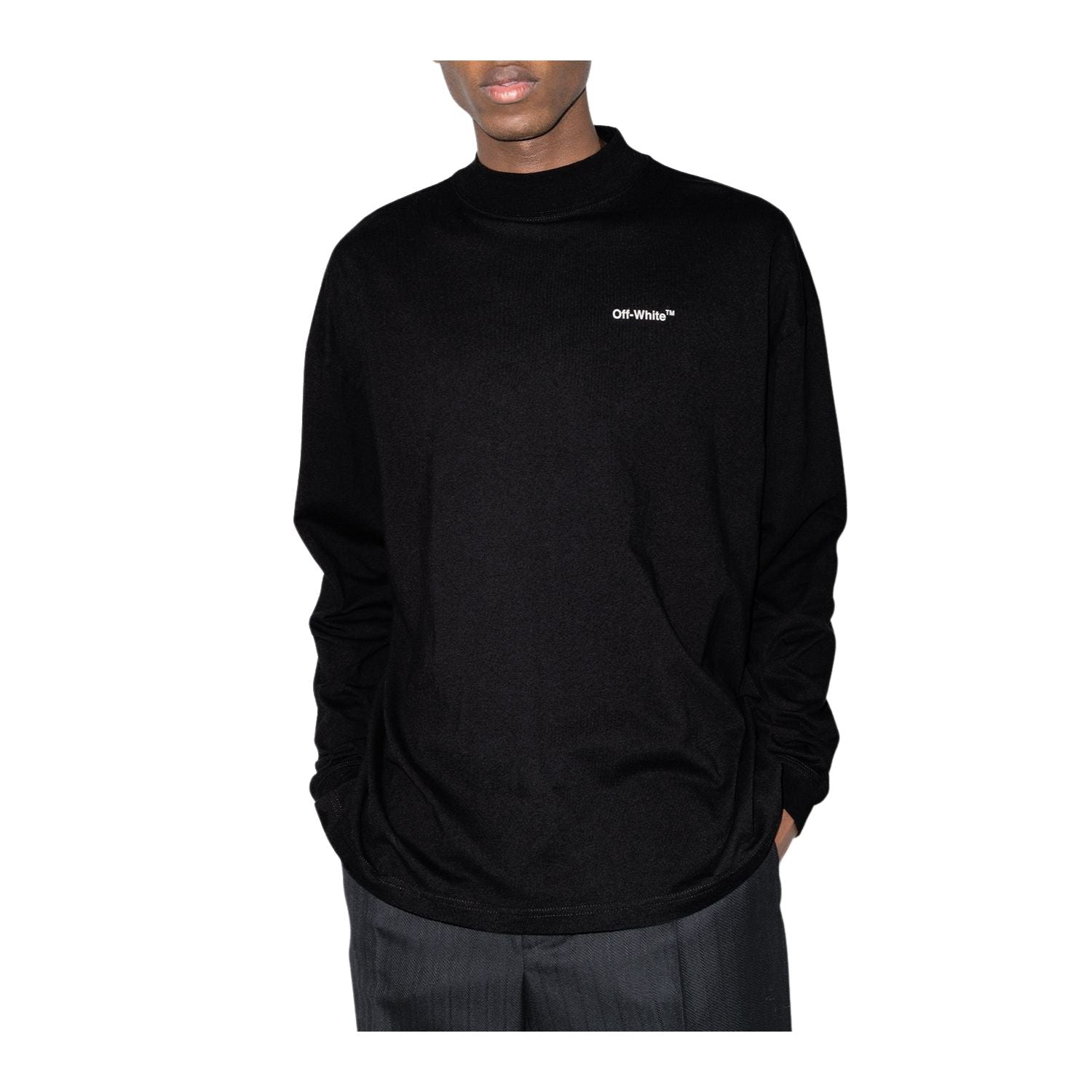 OFF-WHITE Caravag Arrow Over Mockneck Black/White
