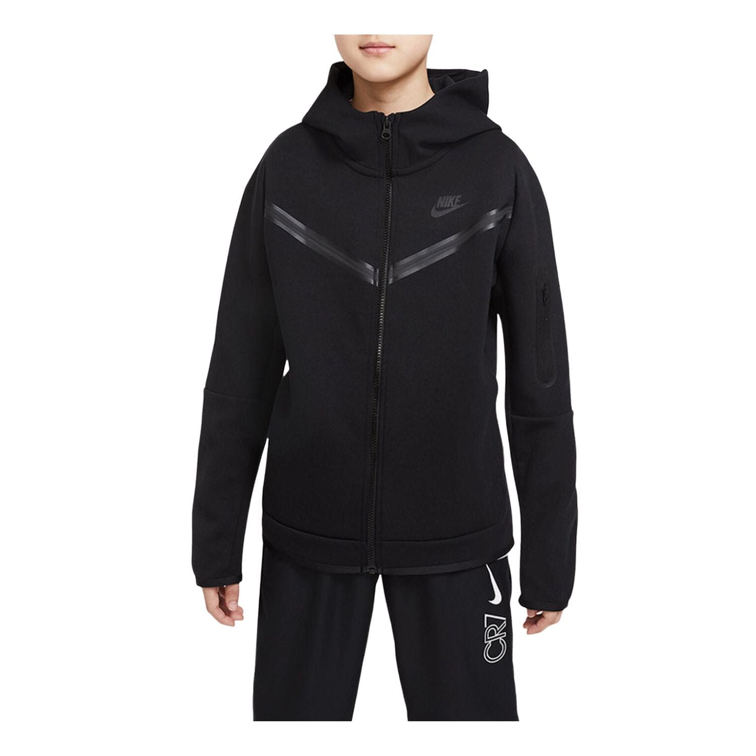 Nike Sportswear Kids Tech Fleece Full-Zip Hoodie Black/Black