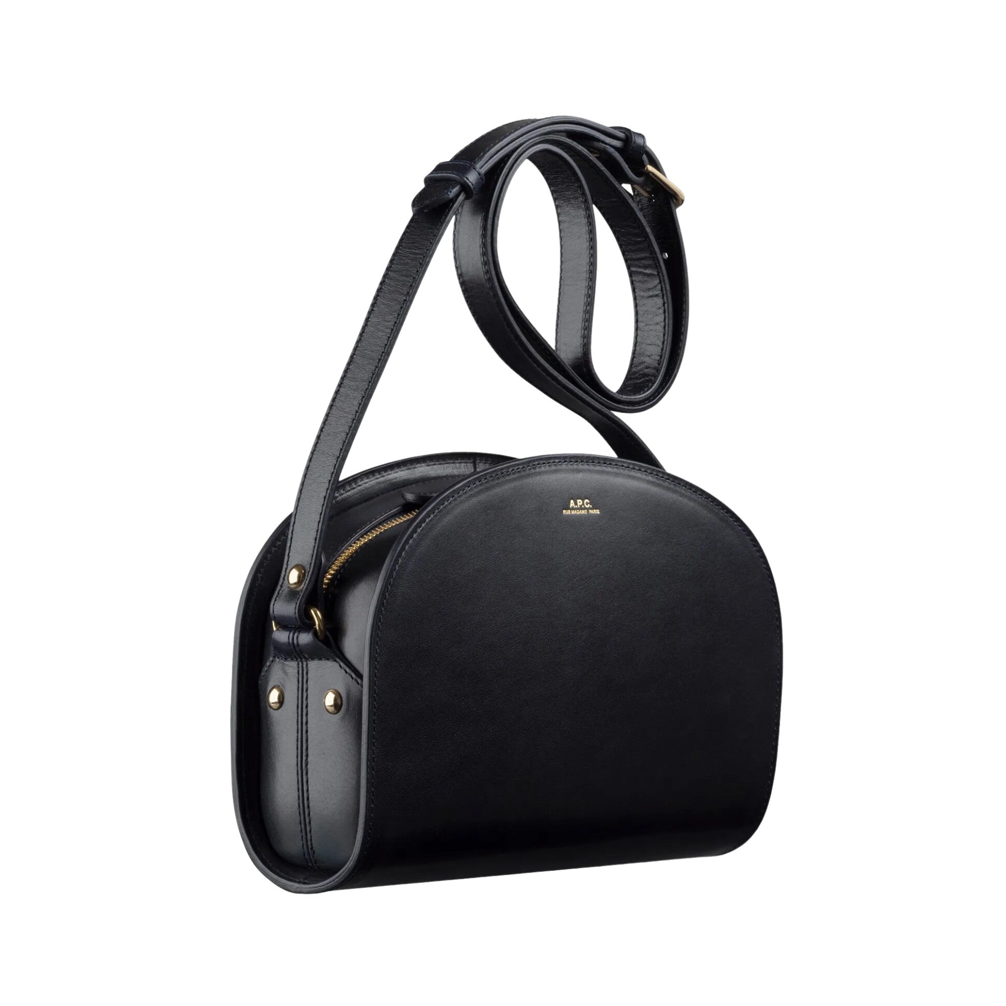 A.p.c Sac Demi-lune Smooth Leather Womens Style : Pxawv_f61048