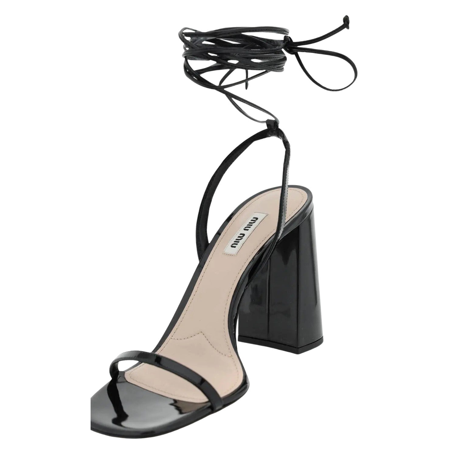 Miu Miu Patent Leather Sandals Womens Style : 5x857d_069