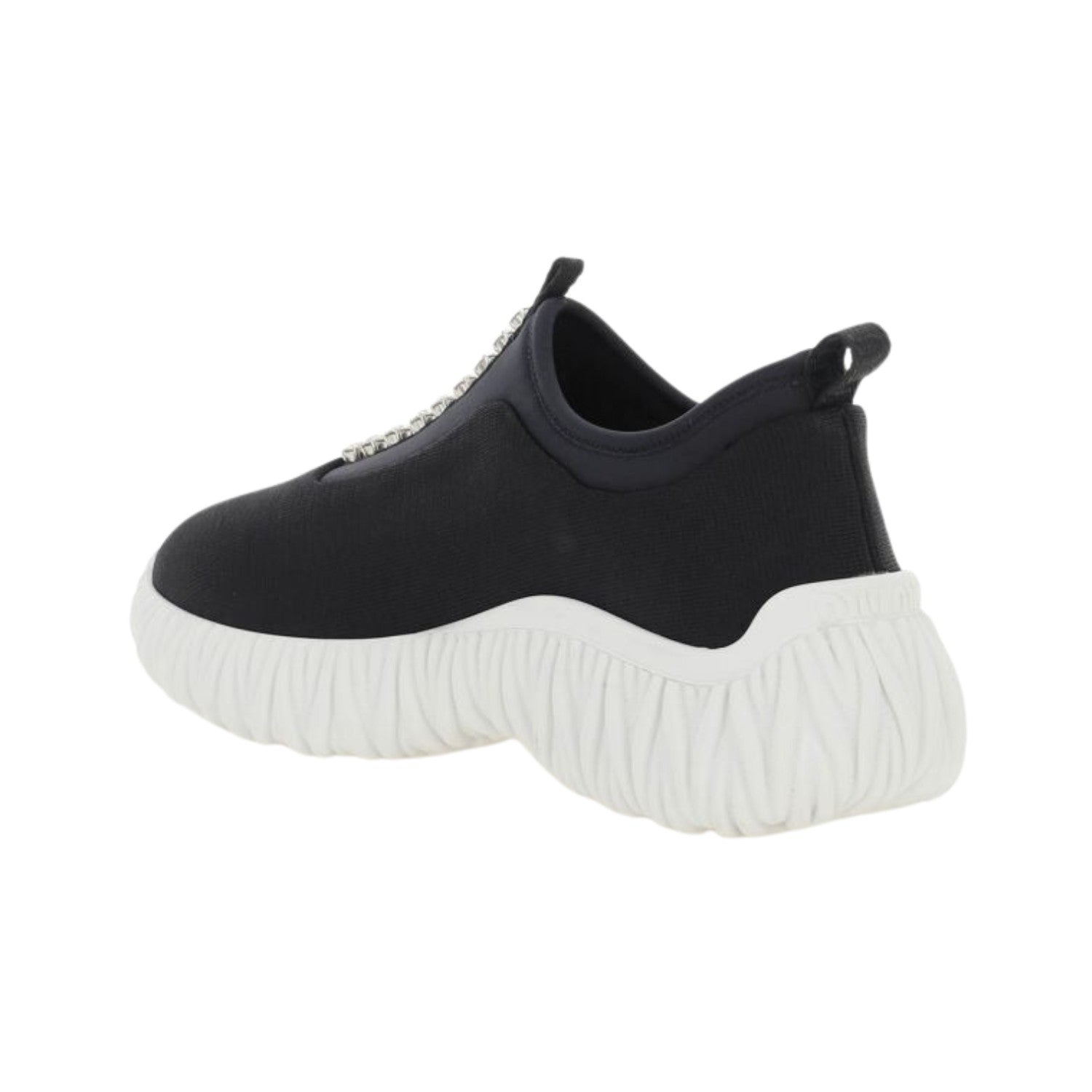 Miu Miu Crystals Slip-on Sneakers Womens Style : 5s375d_3kp4