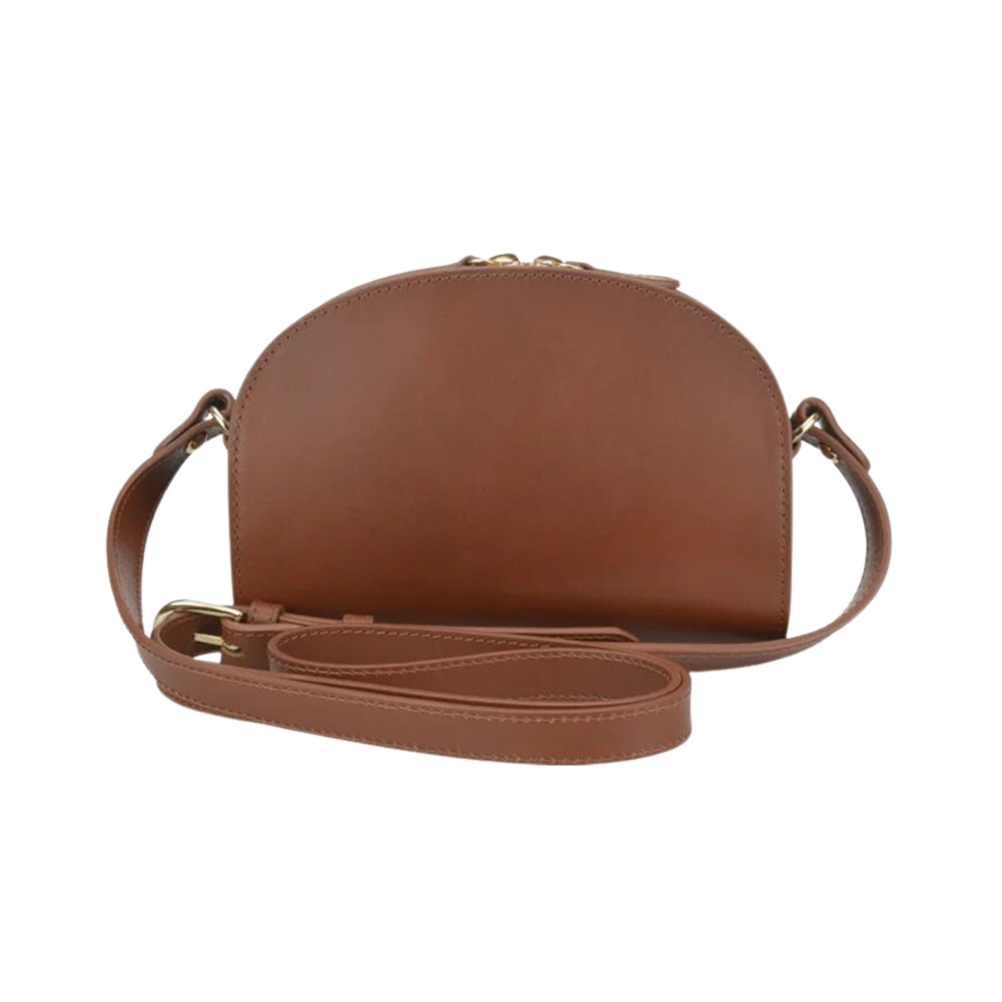 A.p.c Sac Demi Lune Mini Noisette Womens Style : Pxawv-f61392 Cad