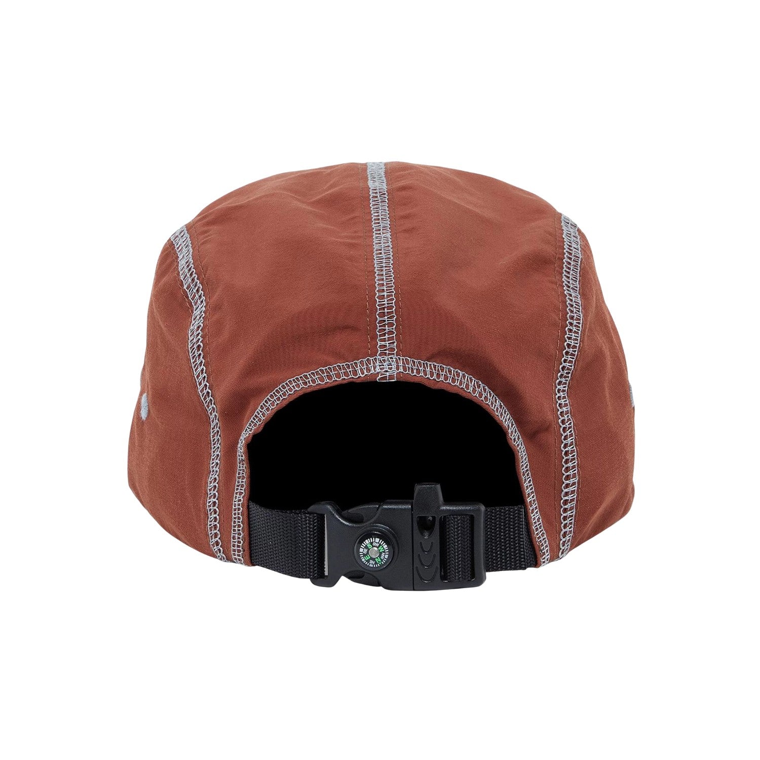Supreme Reflective Stitch Camp Cap Brown