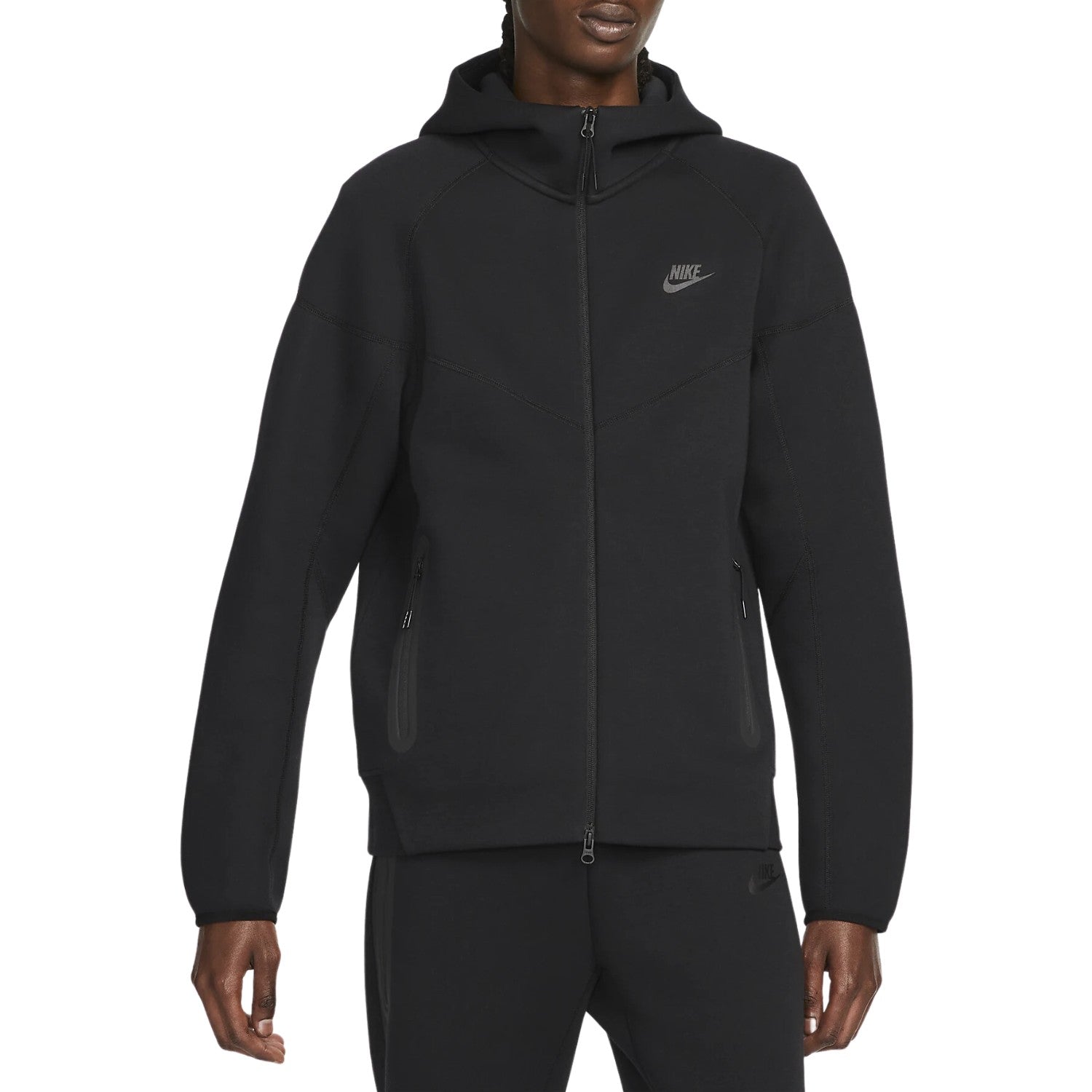 Nike Sportswear Tech Fleece Full-Zip Hoodie & Joggers SetBlack/Black