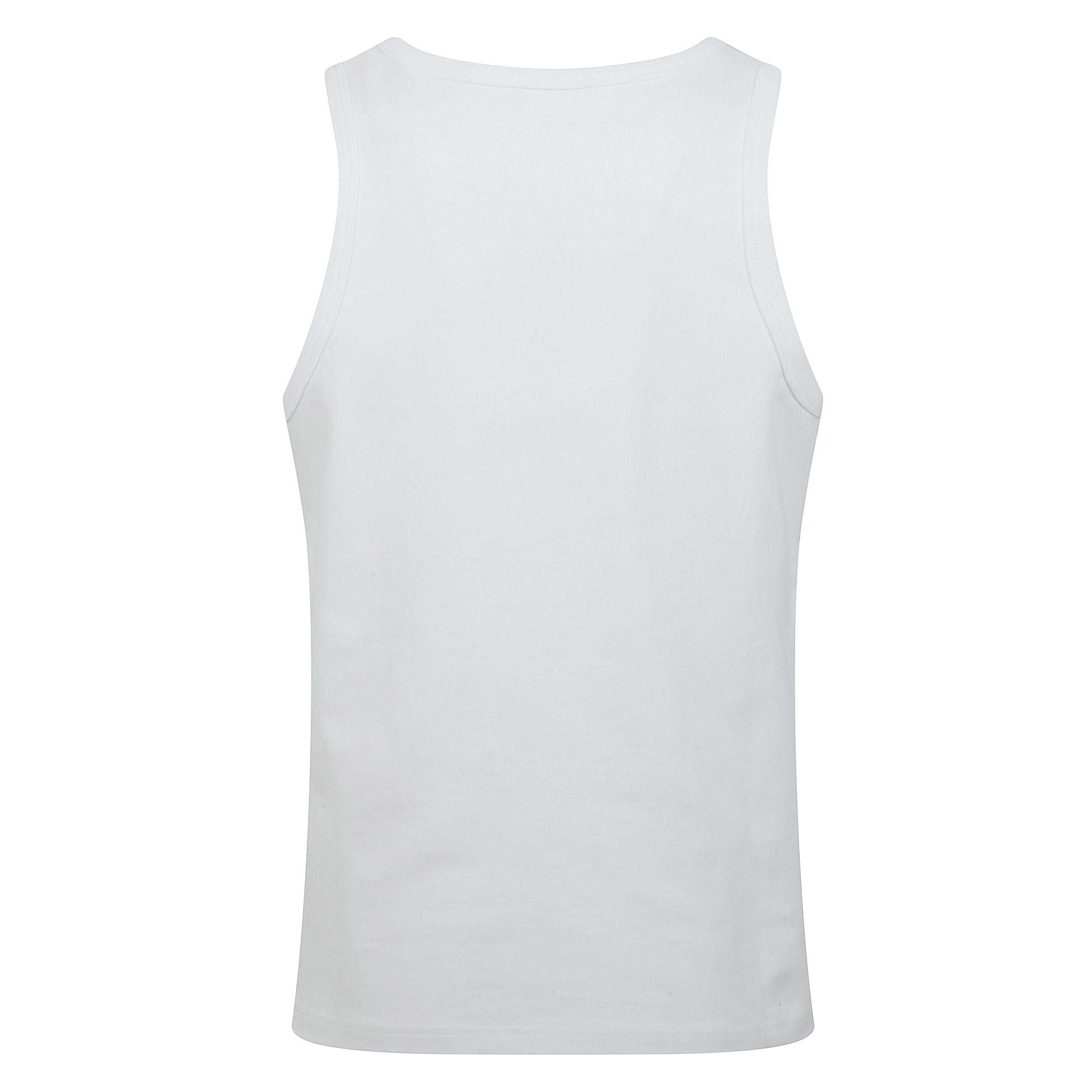 Canotta in cotone nero con ricamo in mohair.