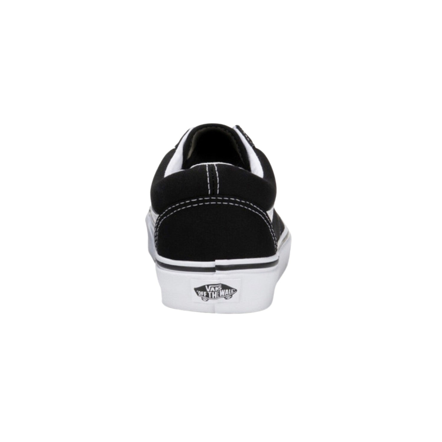 Vans Old Skool Black White (White Heel Tab)