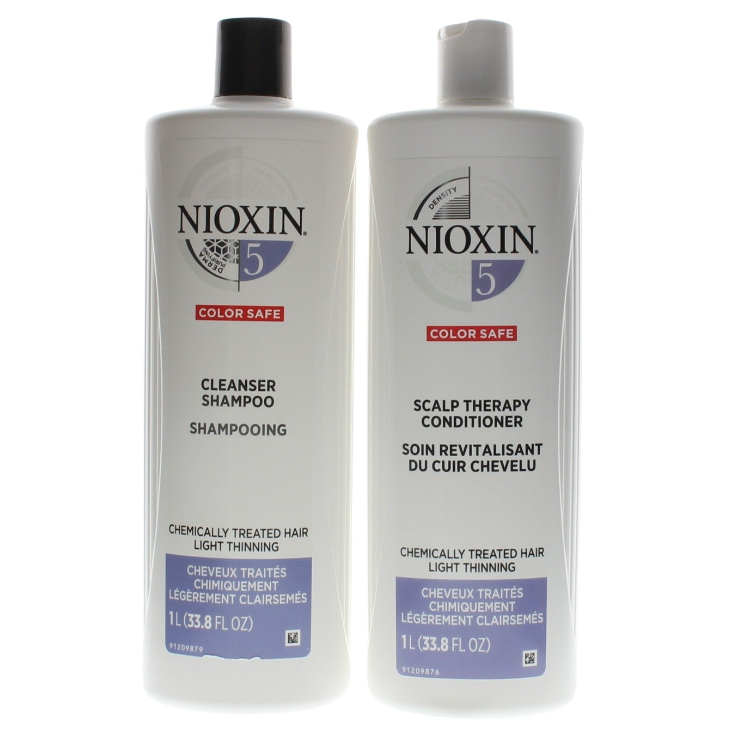 Nioxin System 5 Cleanser + Scalp Therapy 33.8oz/Liter Duo (New Packaging)