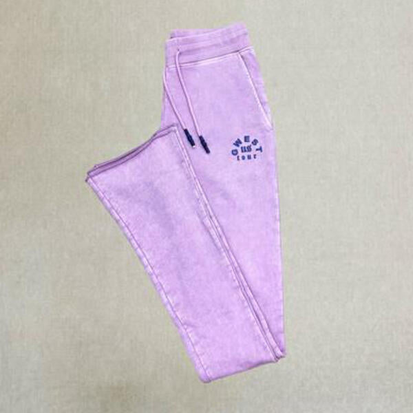 G WEST MENS LETTER GRAPHIC  JOGGER -  PINK 